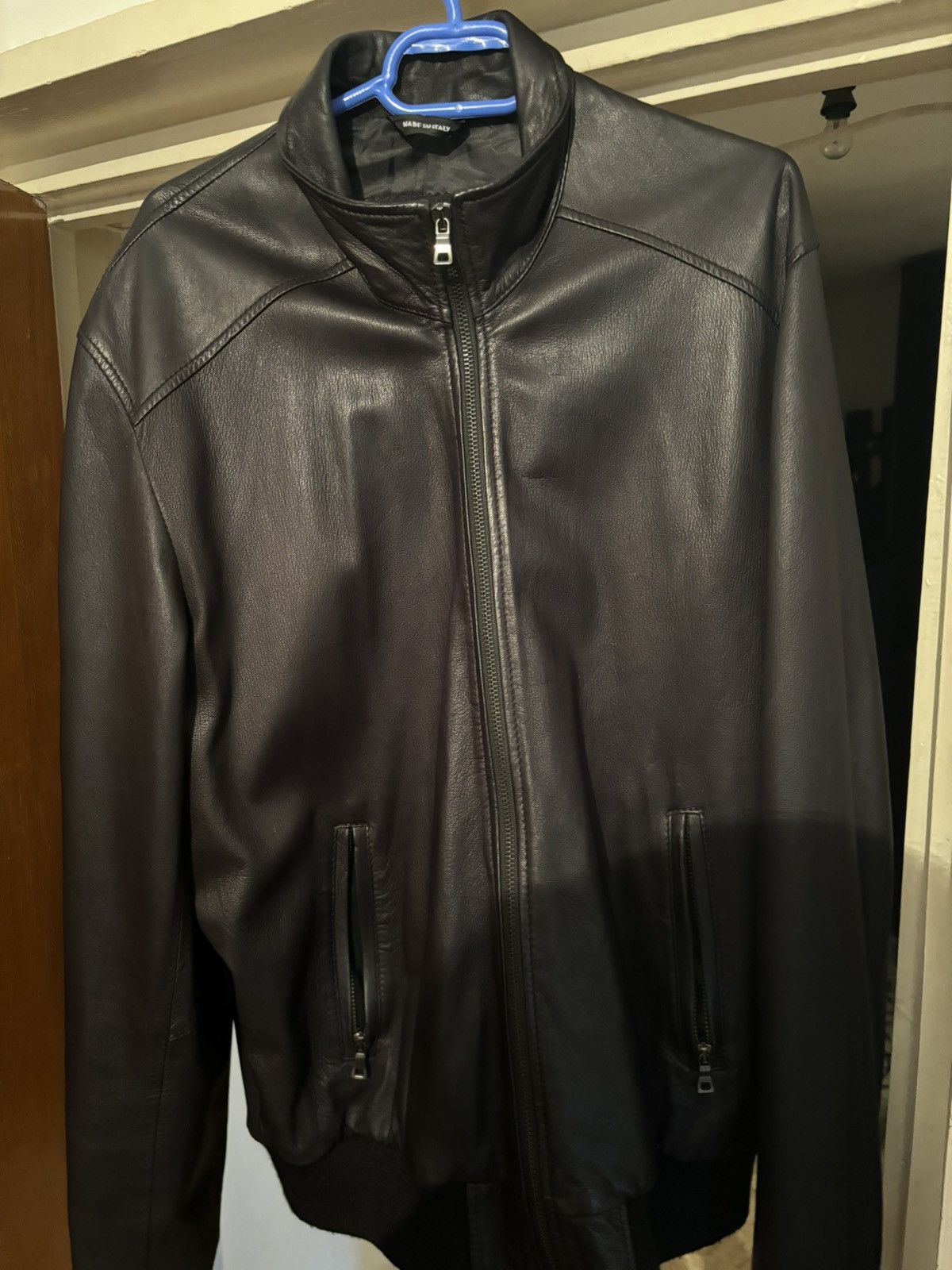 Vera Pelle Black leather jacket Vera Pelle Size US L / EU 52-54 / 3 - 1 Thumbnail