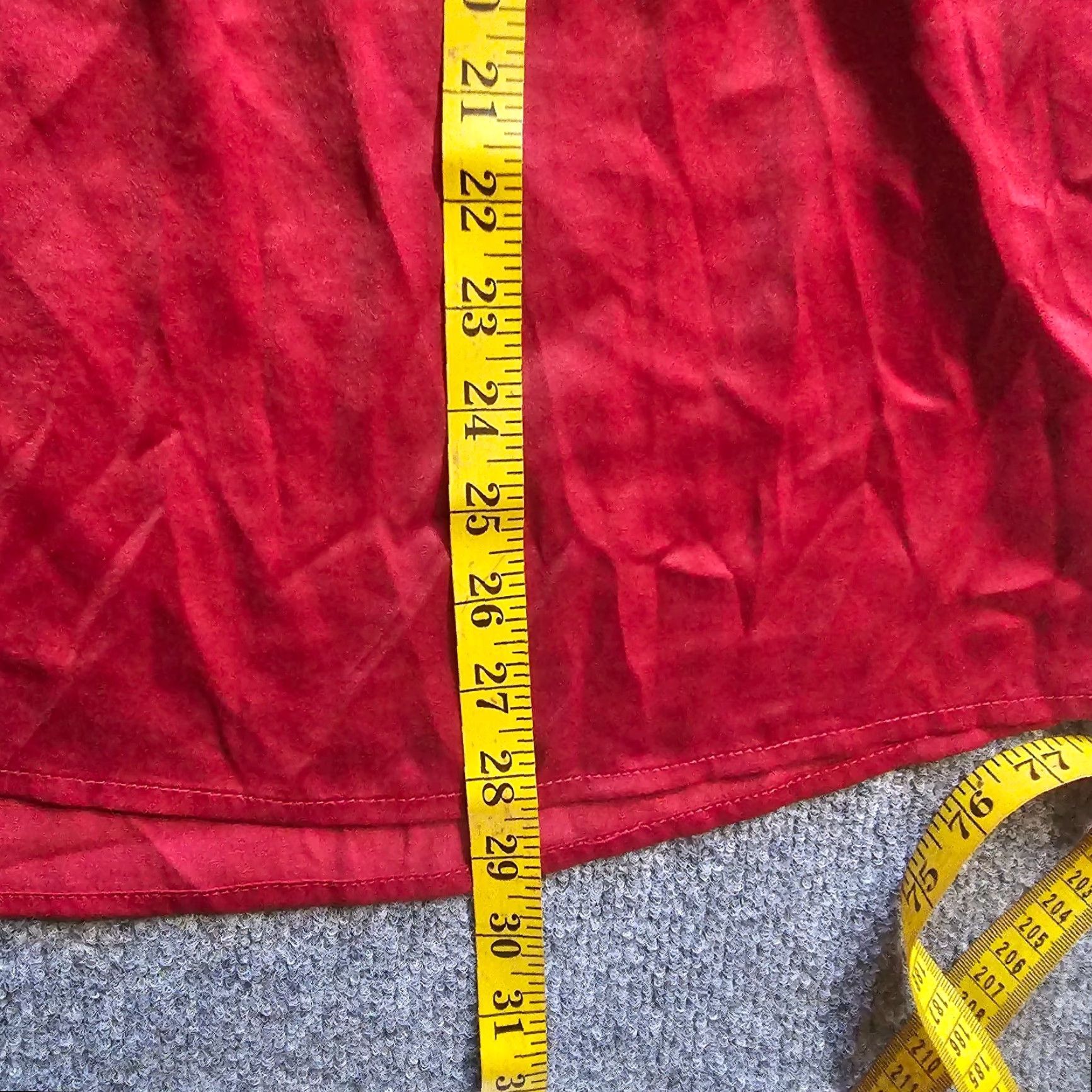Vintage Knox Rose Top Shirt Womens XL Red Satin Pleated Long Sleeve V-Neck Blouse Size XL / US 12-14 / IT 48-50 - 6 Thumbnail