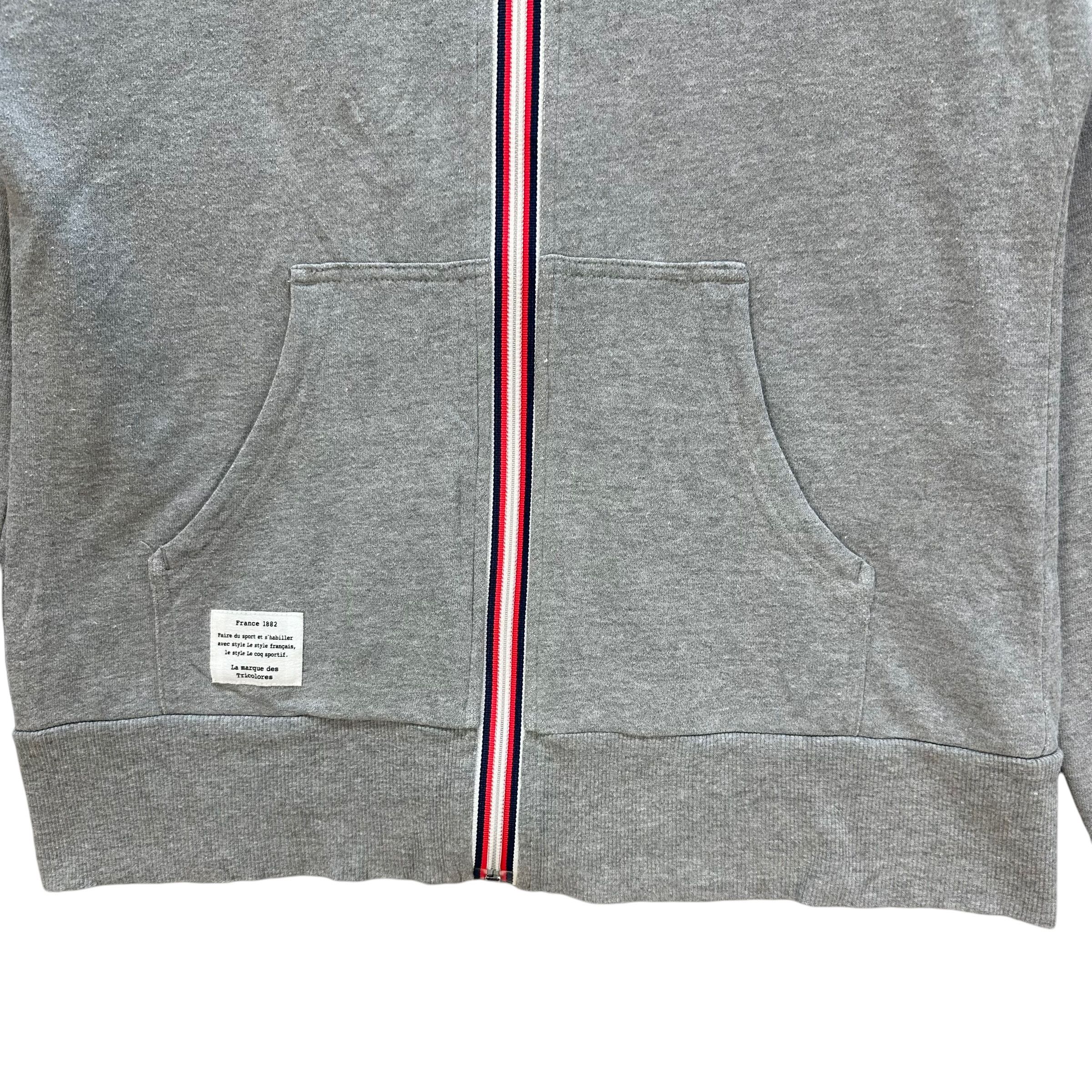 Le Coq Sportif LE COQ SPORTIF Big Logo Zipper Hoodie Sweatshirt #A5-0129 Size L / US 10 / IT 46 - 4 Thumbnail