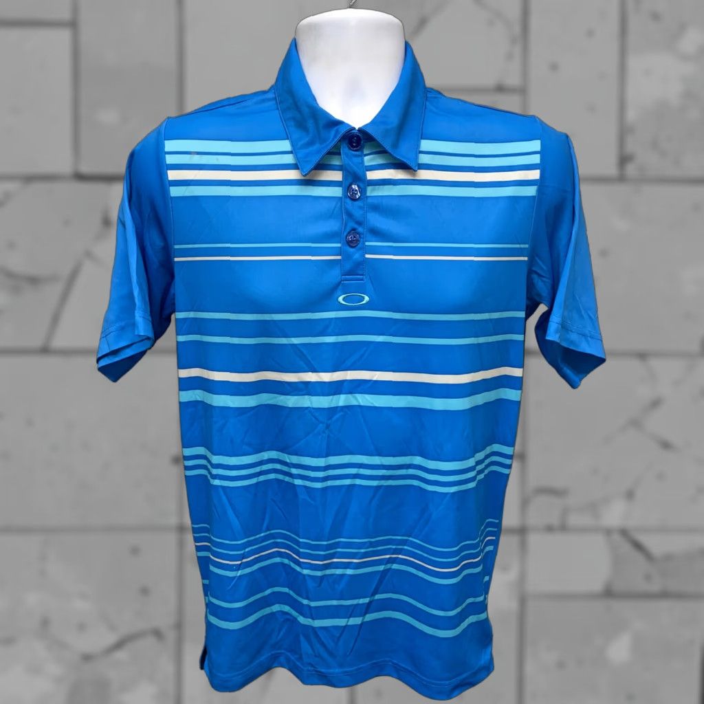 Oakley Oakley Polo Shirt Golf Short Sleeve Regular Fit Size S Blue Polyester Mens Size US S / EU 44-46 / 1 - 1 Thumbnail