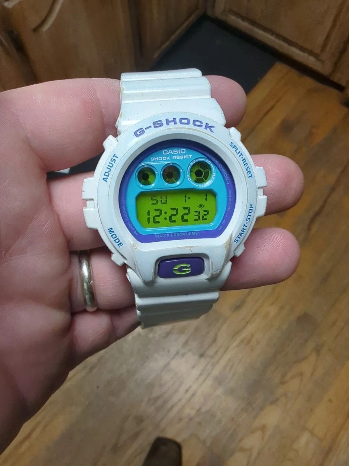 Casio Casio G-Shock DW-6900-CS-7 White Watch Green Purple White Size ONE SIZE - 1 Thumbnail