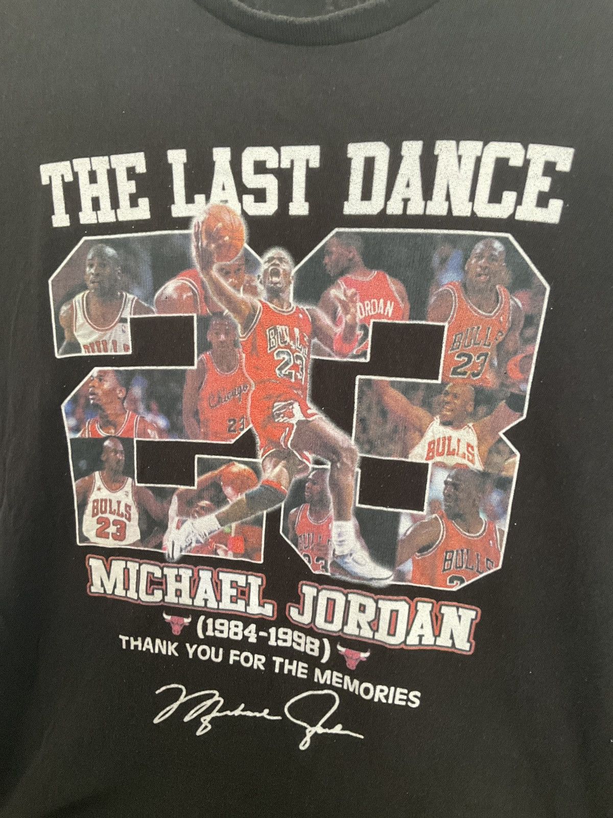 NBA × Vintage Michael Jordan NBA “The Last Dance” Black Tee Size US XL / EU 56 / 4 - 2 Thumbnail