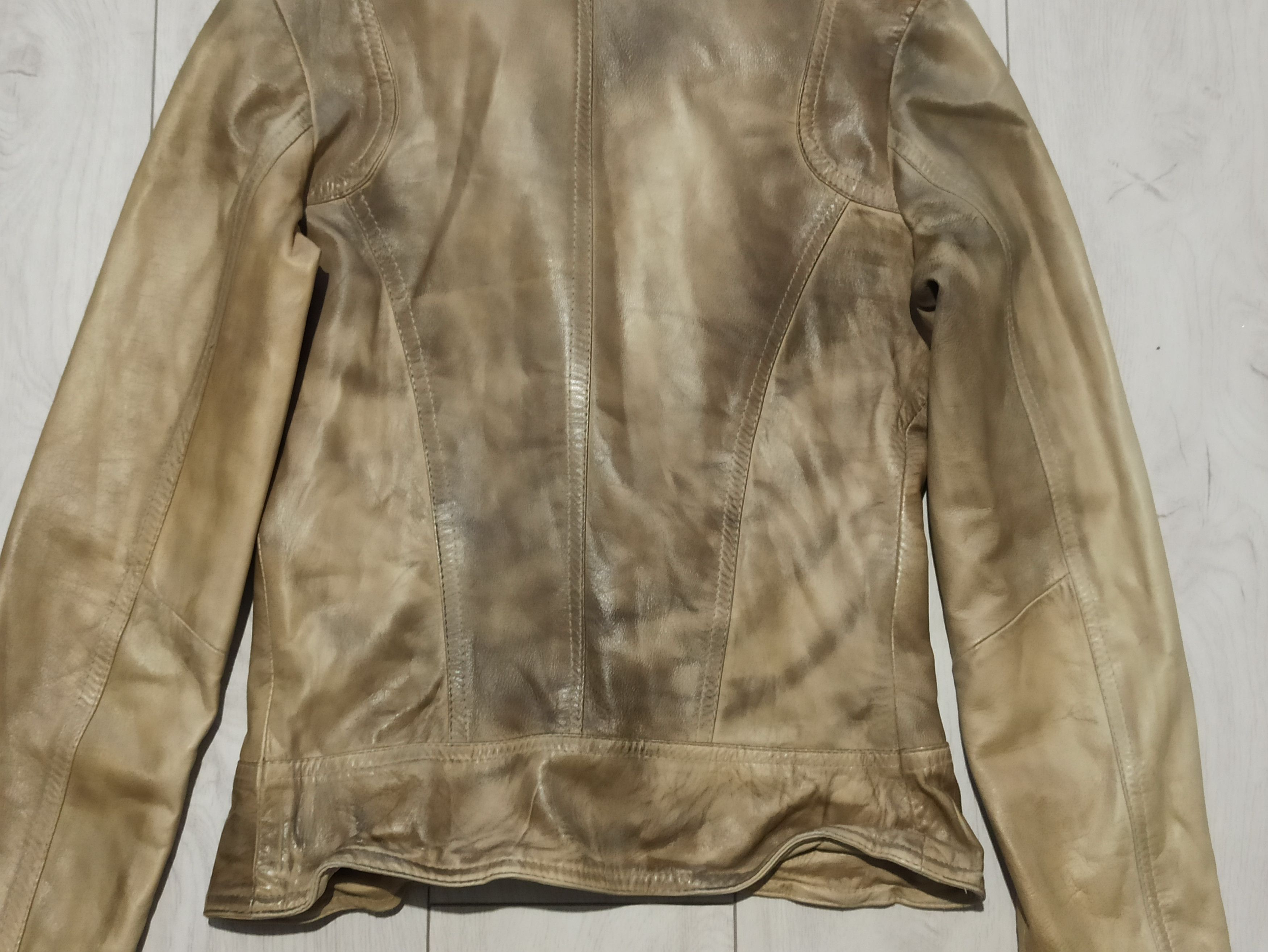 Dune London × Vintage Dune Short Leather Jacket Size S / US 4 / IT 40 - 5 Thumbnail