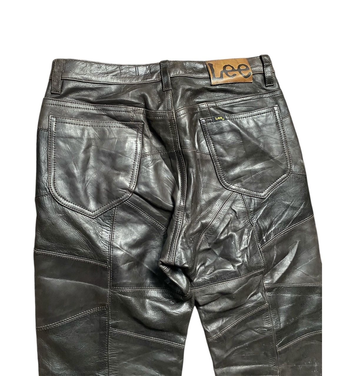 Lee Vintage Lee Patches Leather Pants Size US 32 / EU 48 - 5 Thumbnail