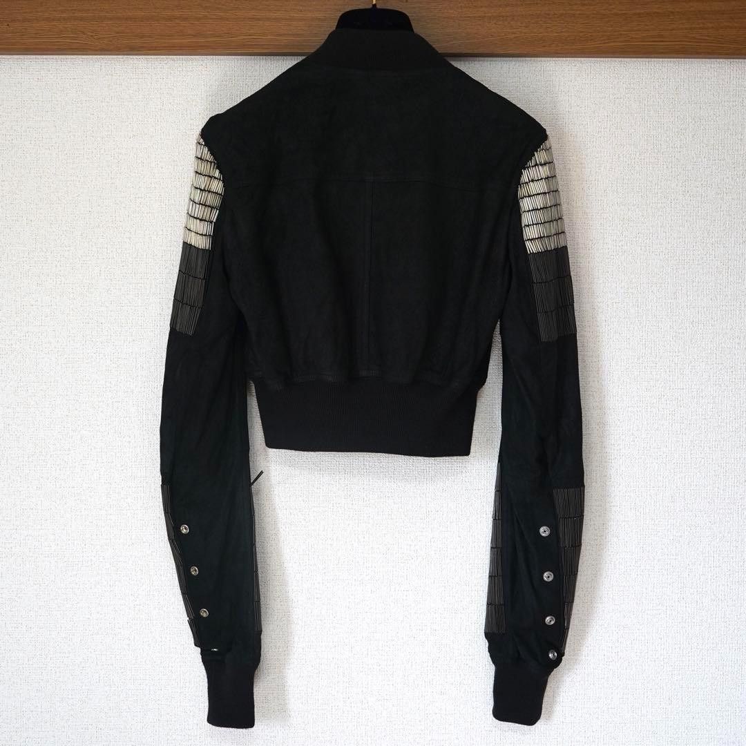 Rick Owens SS17 Sequin cropped bomber Size XS / US 0-2 / IT 36-38 - 3 Thumbnail