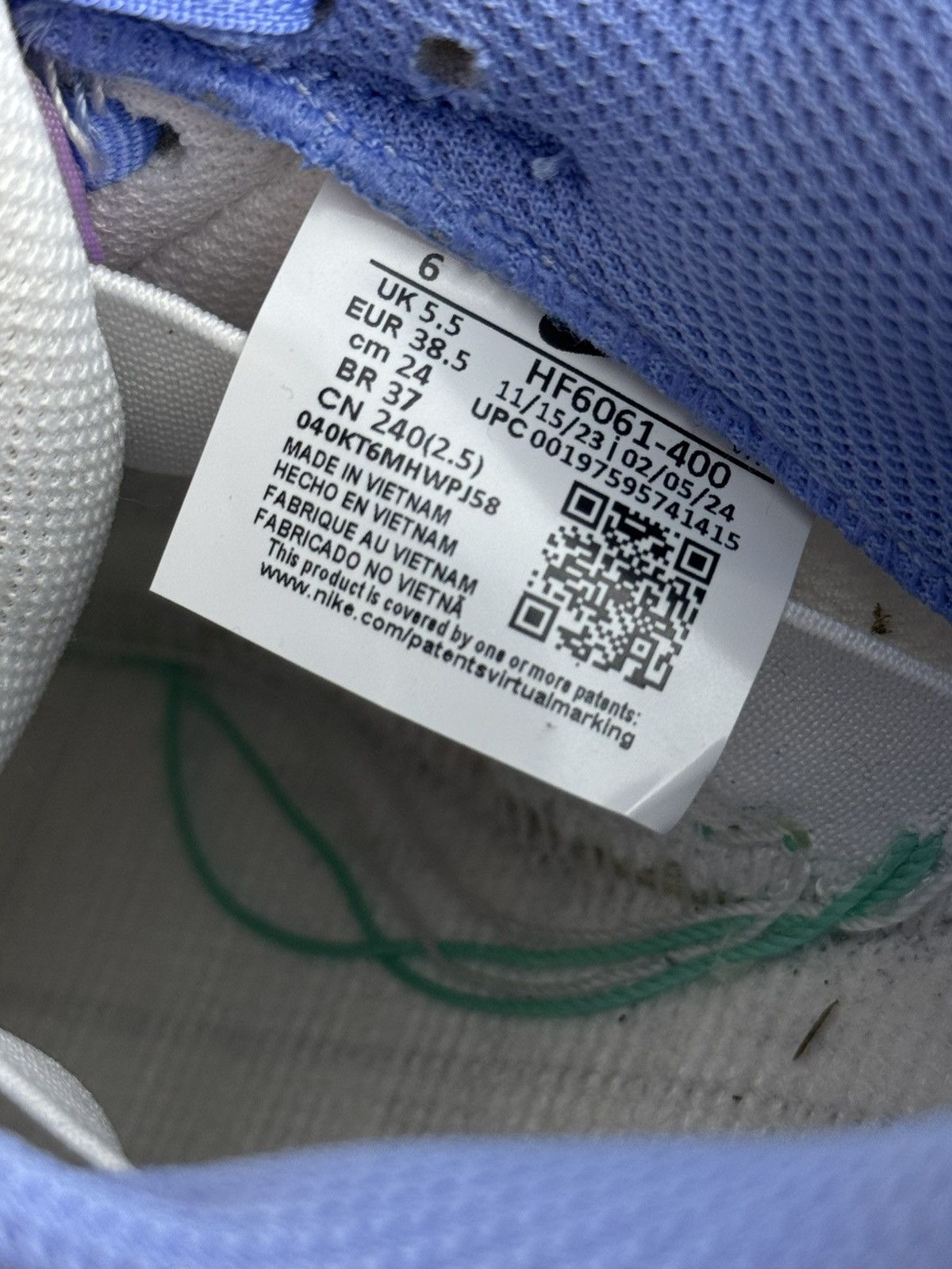 Nike Nike SB Dunk Low x Futura Laboratories Bleached Aqua Size US 6 / IT 36 - 15 Thumbnail