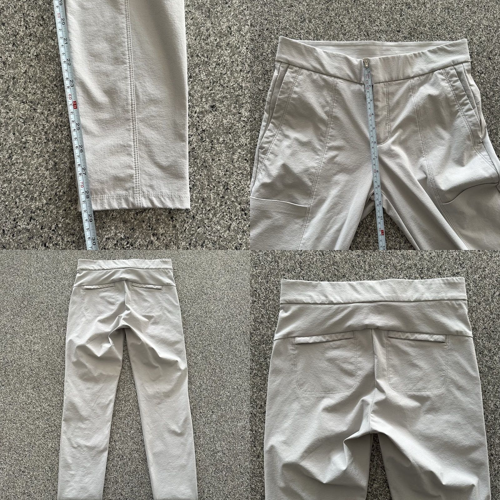 Athleta Athleta Beginner Wander Stash Skinny Pants Womens 29" Ivory Nylon Spandex 2 Inseam 29in Ankle Stretch Pants Size 29" - 8 Thumbnail