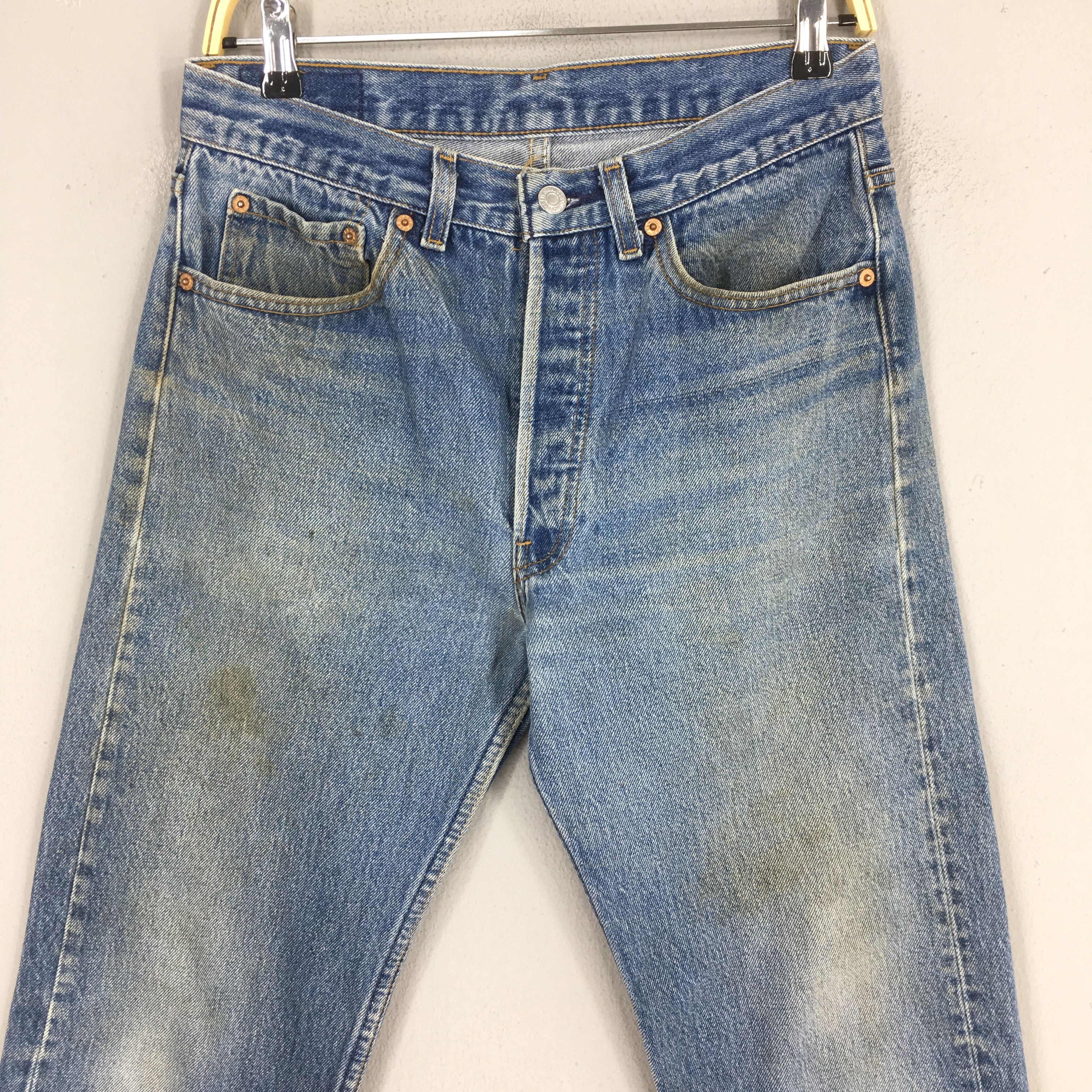 Levi's Size 28x28 Vintage 80s Levi's 501XX Straight Leg Jeans S1642 Size US 28 / EU 44 - 2 Thumbnail