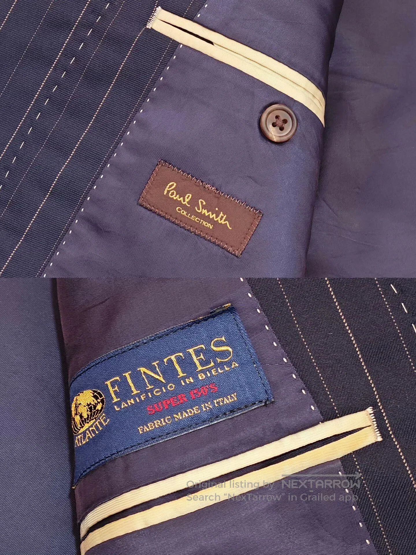 Paul Smith Paul Smith Italian Wool Suit Jacket. Size US S / EU 44-46 / 1 - 9 Thumbnail