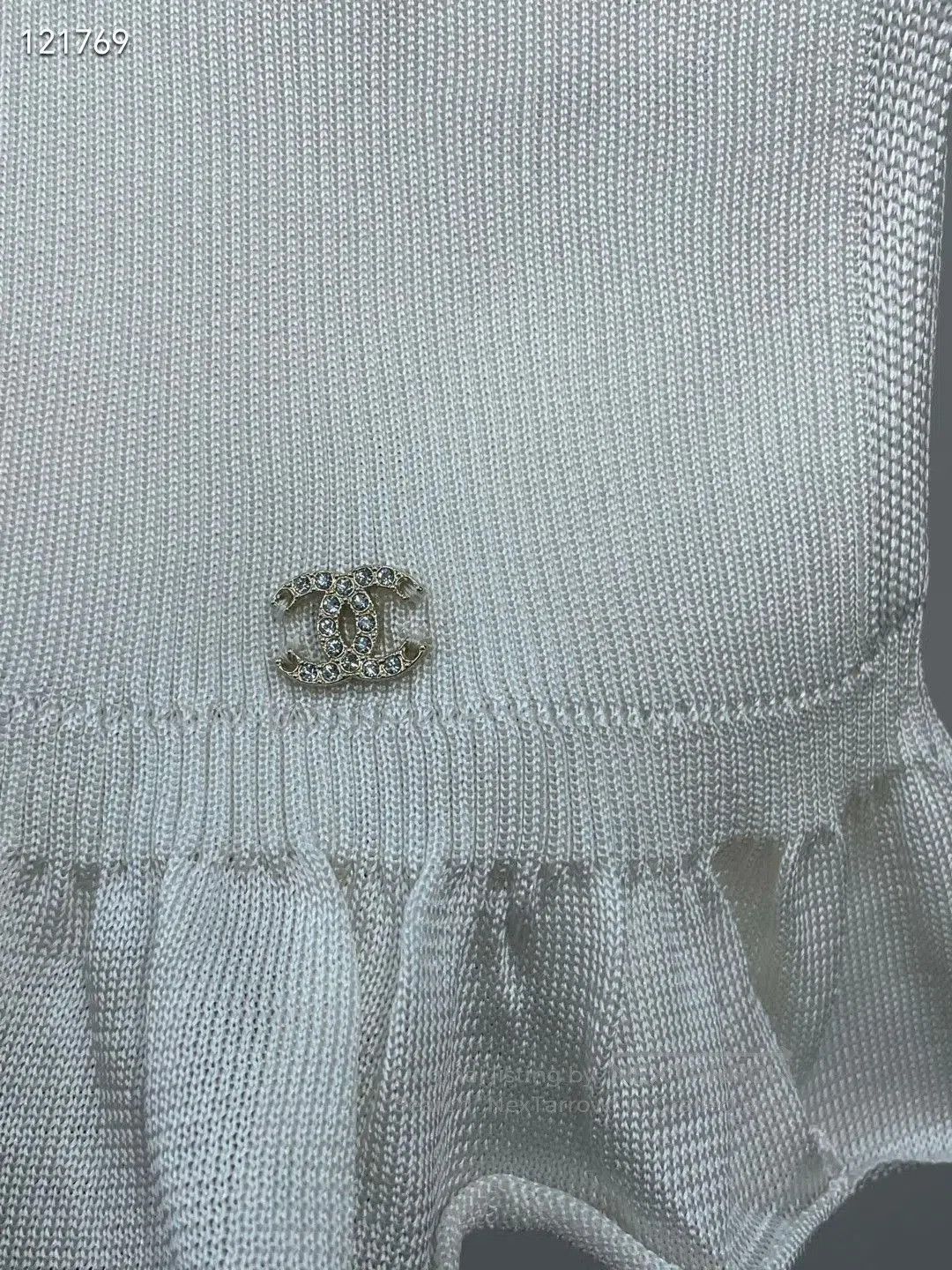 Chanel Chanel 23S Ruffle Knit Vest. Size XS / US 0-2 / IT 36-38 - 3 Thumbnail