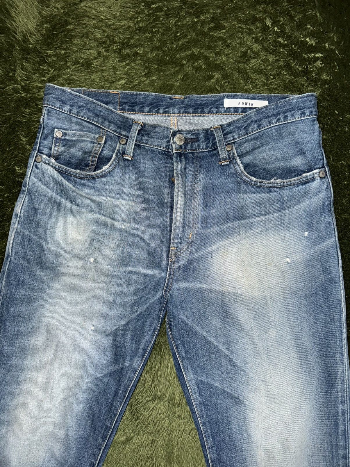 Edwin [33] EDWIN 503 Vintage Washed Denim Pants Made in Japan Size US 33 - 6 Thumbnail