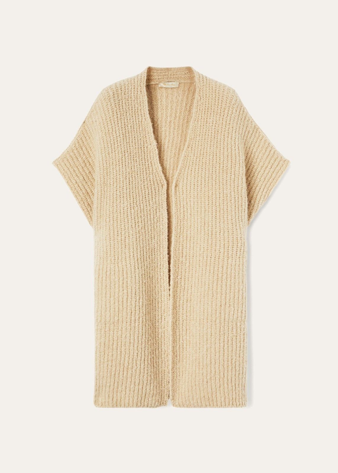 o1srvl11e1125 FAM6335 Cocooning Long Cardigan in Brown