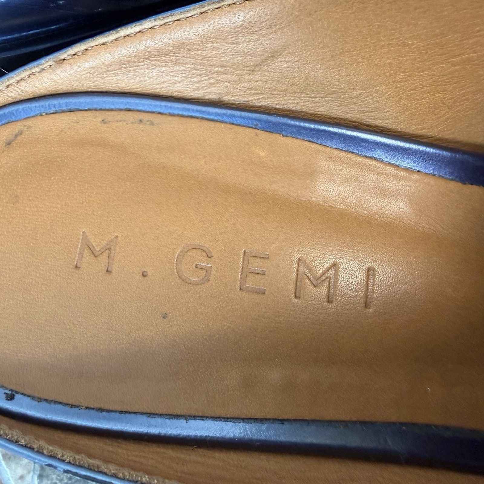 M.Gemi M.Gemi Leather Slide Loafers Navy Blue EU 37Made in Italy Size US 6.5 / IT 36.5 - 12 Thumbnail