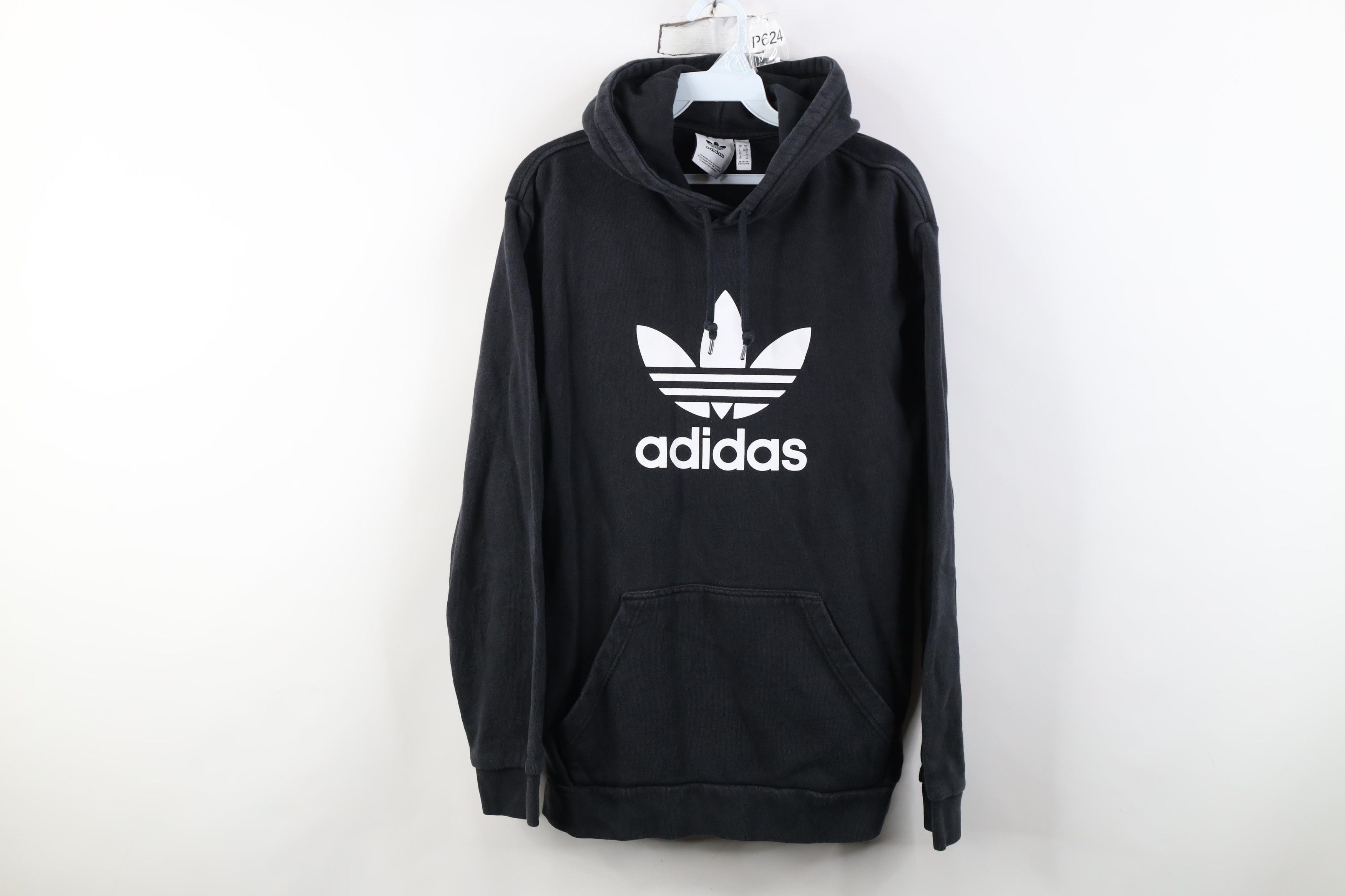 Adidas Vintage Y2K Adidas Spell Big Logo Hoodie Sweatshirt Black Size US M / EU 48-50 / 2 - 1 Thumbnail