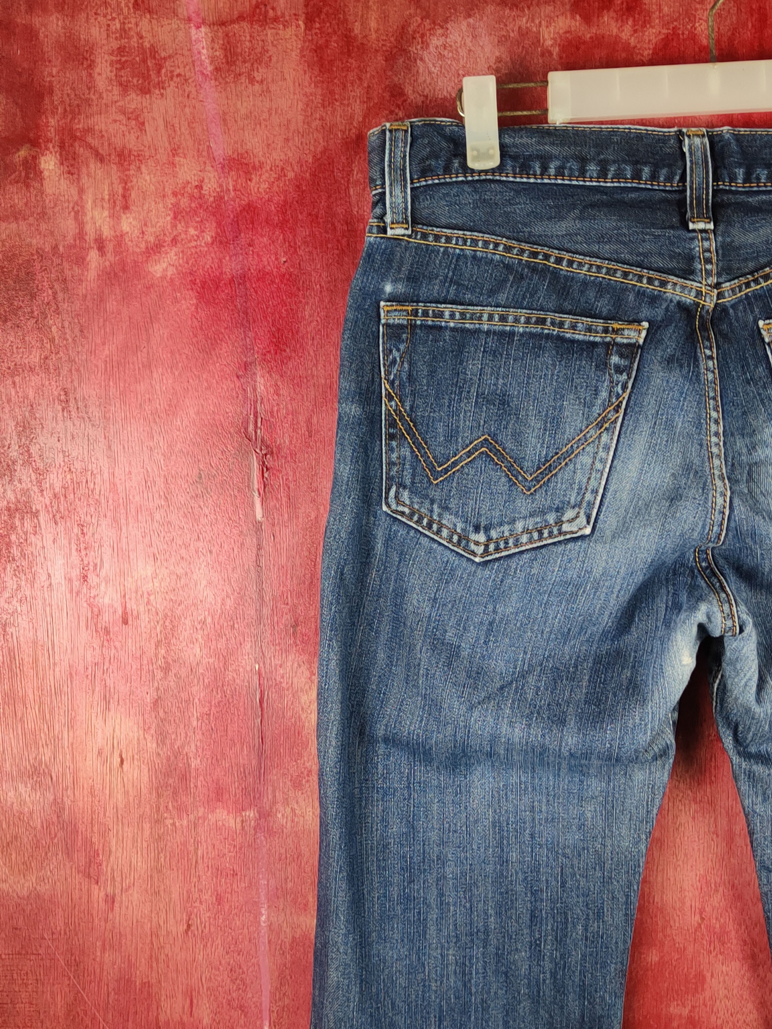 Edwin Edwin Dark Blue Faded Distressed Ripped Jeans #S1632 Size US 31 - 10 Thumbnail
