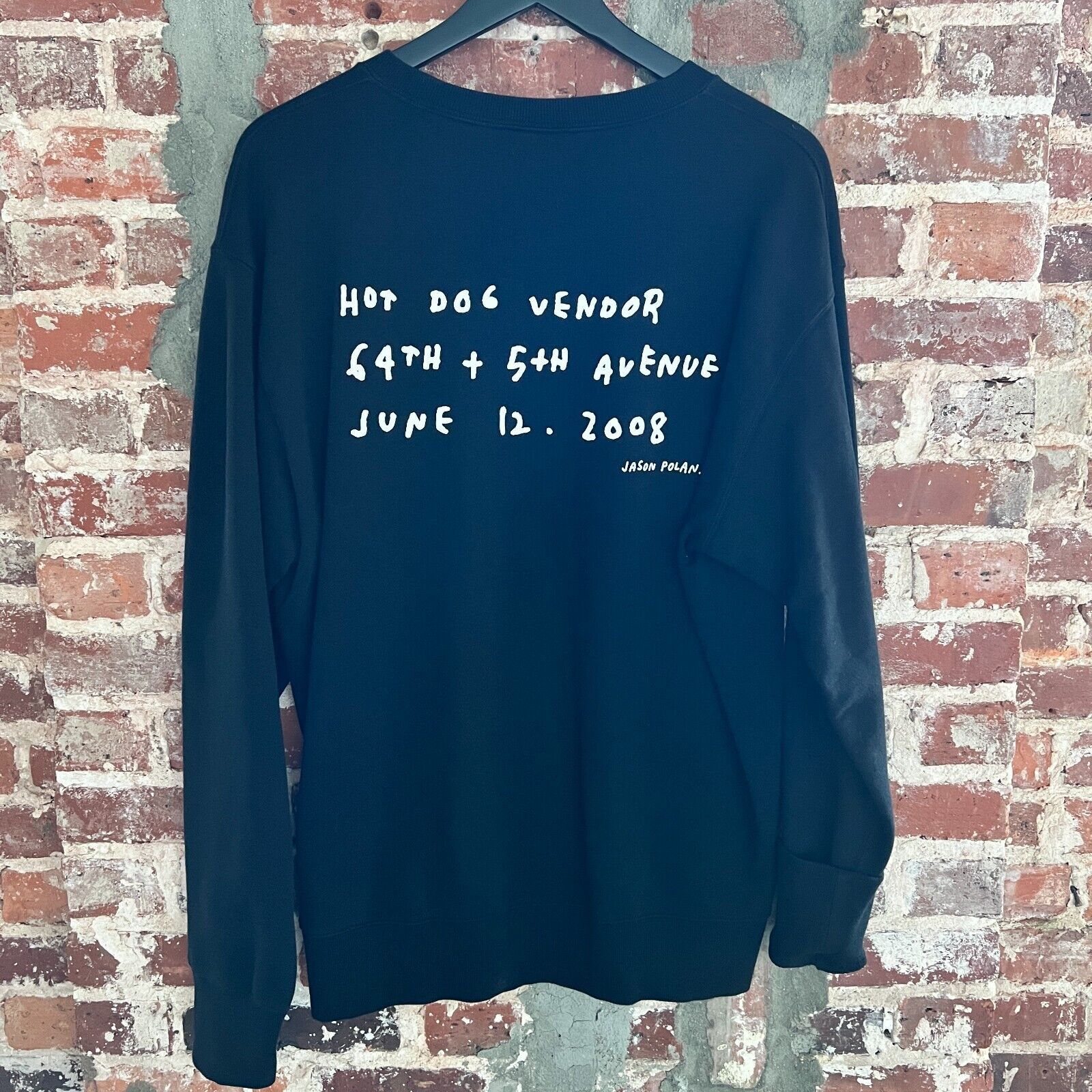 Uniqlo Uniqlo x Jason Polan Every Person NY Black Sweatshirt NWT L Size US L / EU 52-54 / 3 - 6 Thumbnail