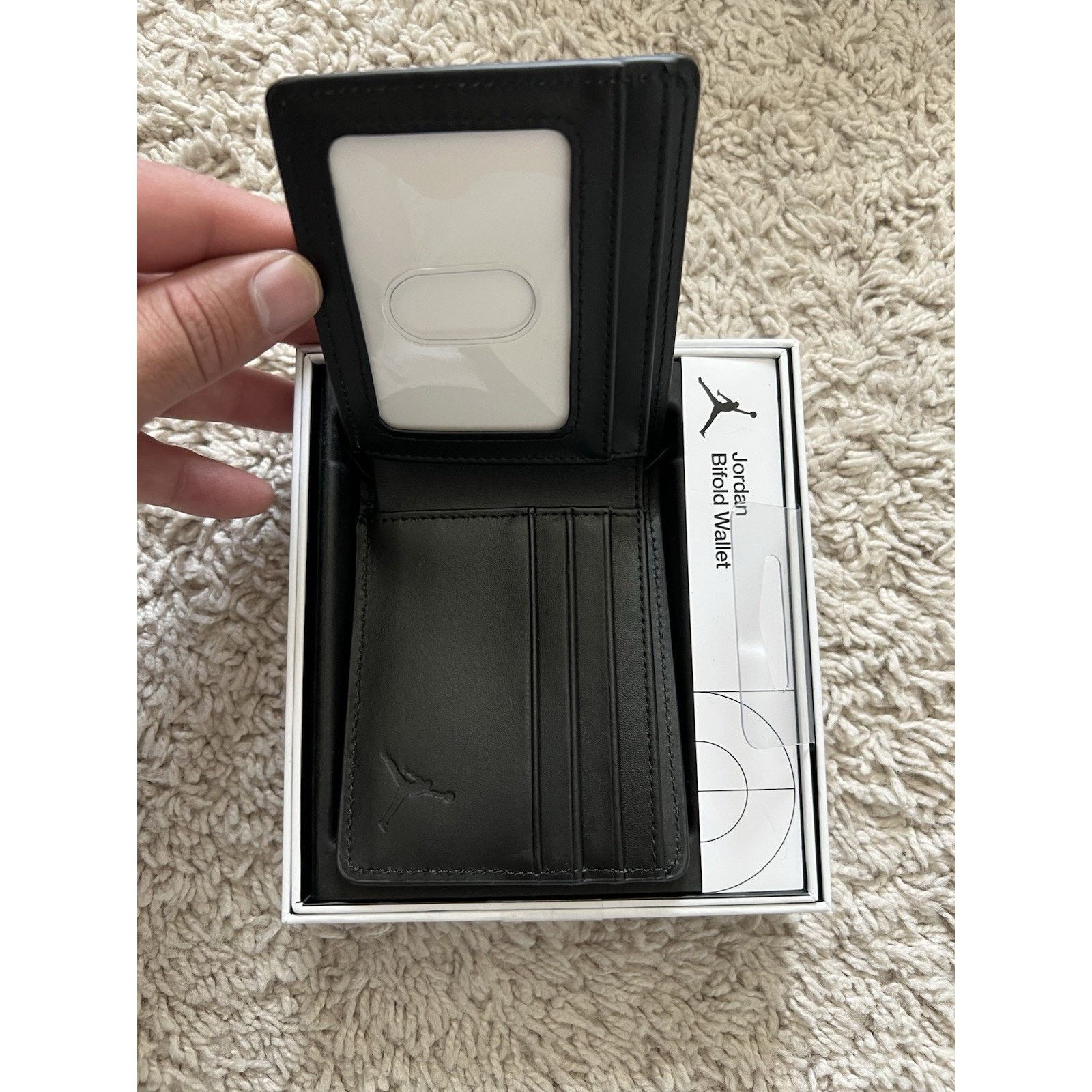 Nike Jordan Jumpman Ingot Bifold Wallet Men’s Black Style NWT Size ONE SIZE - 2 Thumbnail