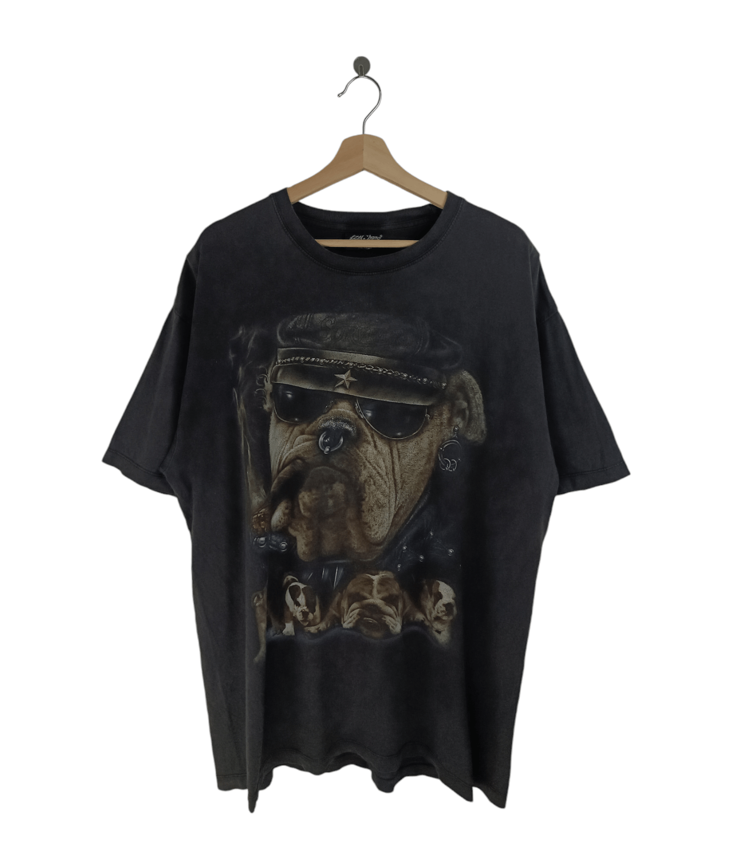 Vintage VINTAGE 90'S FADED BULL DOG BIKERS HARLEY VERY RARE TEE PETS Size US XL / EU 56 / 4 - 1 Thumbnail