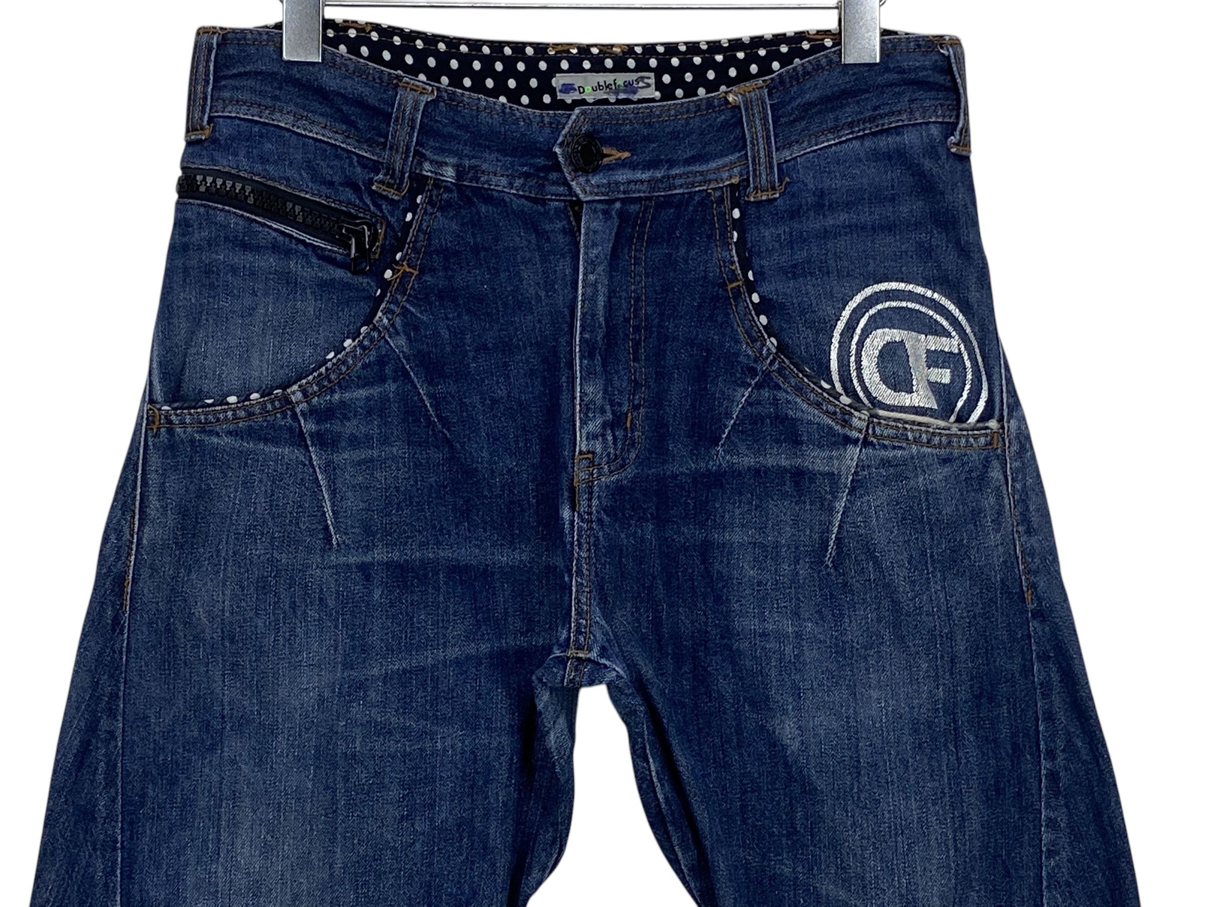 Japanese Brand Double Focus Handcrafted Light Wash Denim Size US 31 - 3 Thumbnail