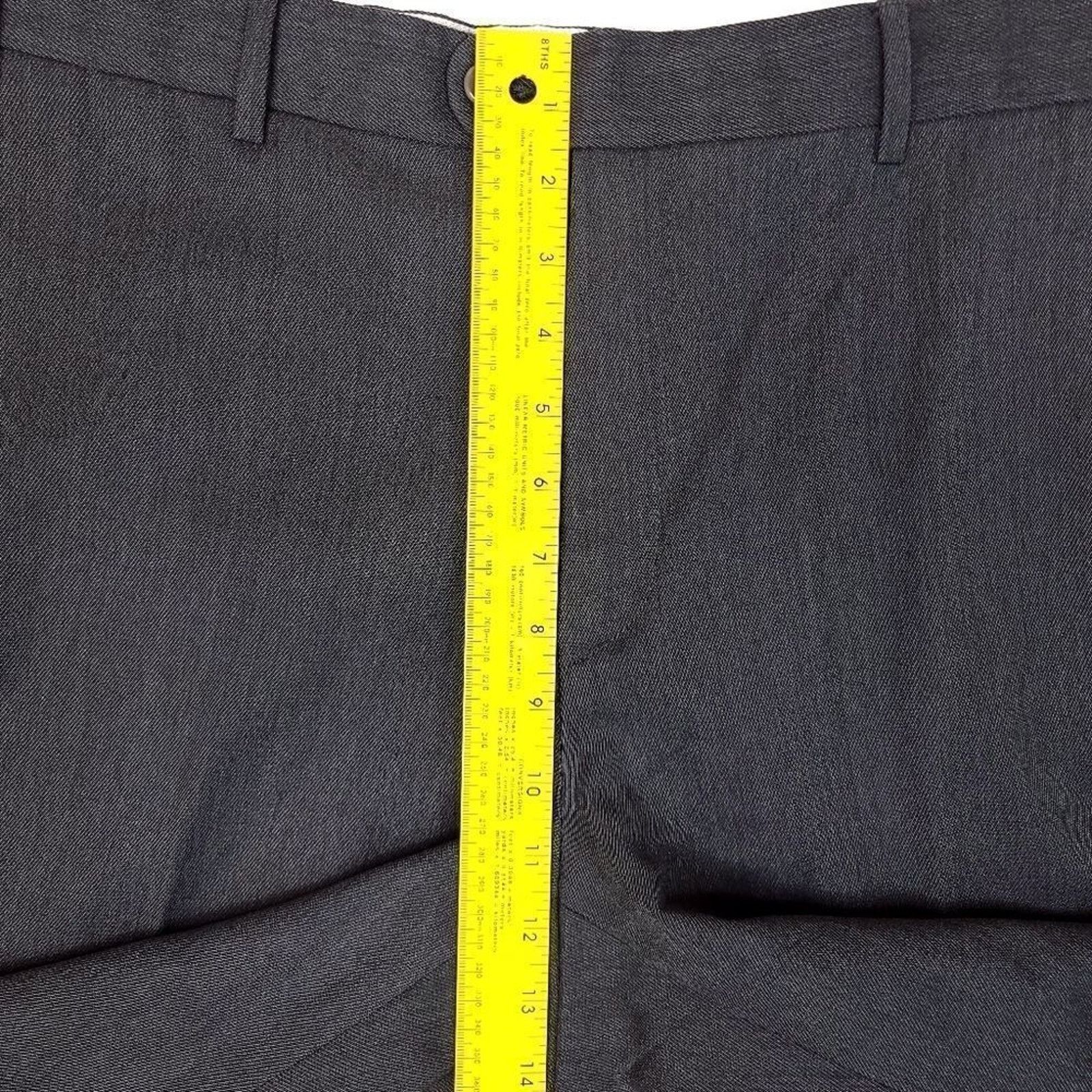 Zanella Zanella Todd Pleated Dress Pants Mens 36x32 Grey 100% Wool Size US 36 / EU 52 - 3 Thumbnail