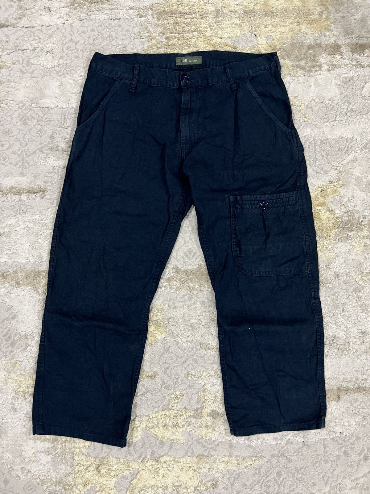 FOB Factory FOB Factory 🇯🇵 Herringbone Twill Cargo Pocket Jap Cut Pants Size US 33 - 1 Thumbnail