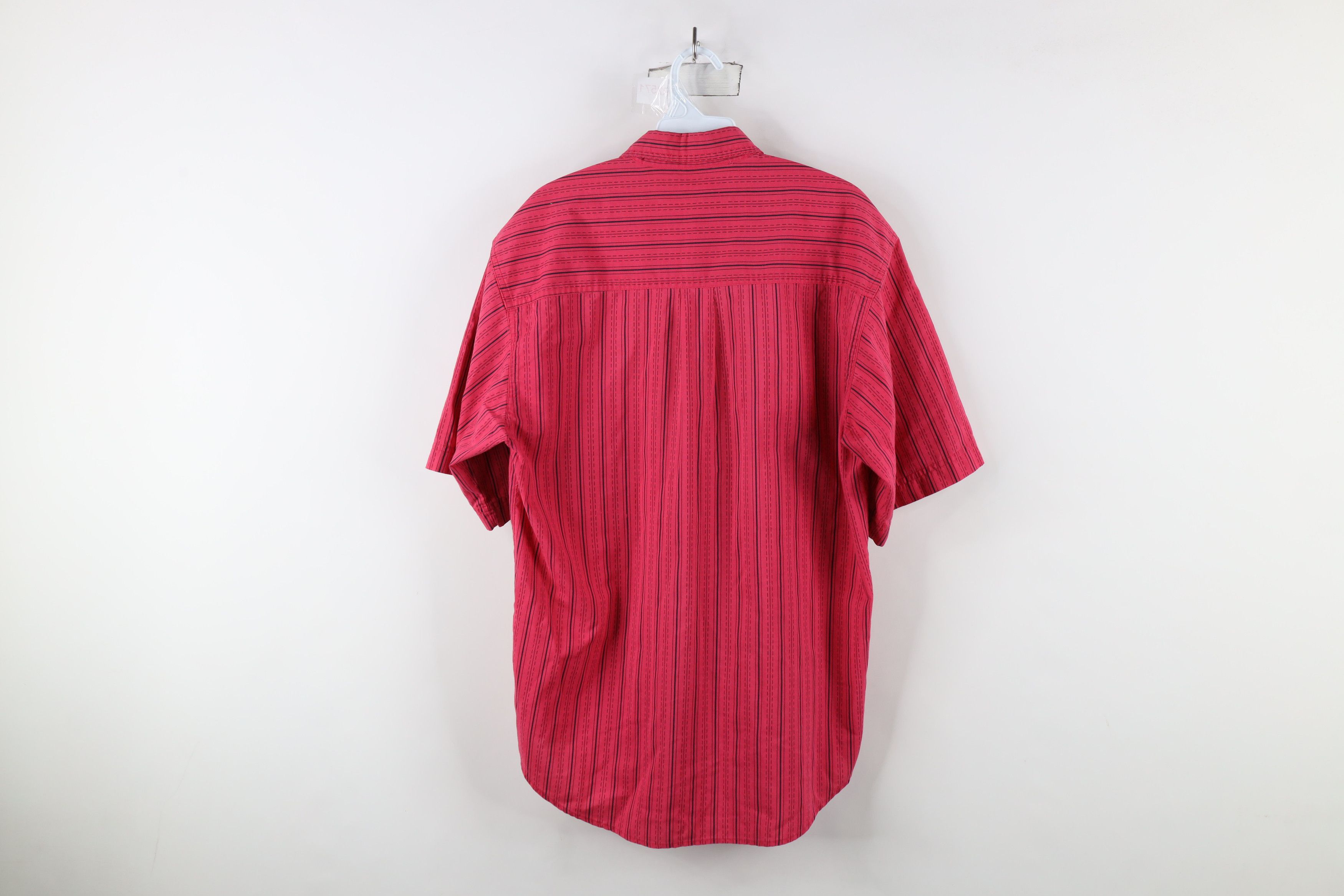 Vintage Vintage 90s Streetwear Short Sleeve Button Down Shirt Pink Size US M / EU 48-50 / 2 - 8 Thumbnail