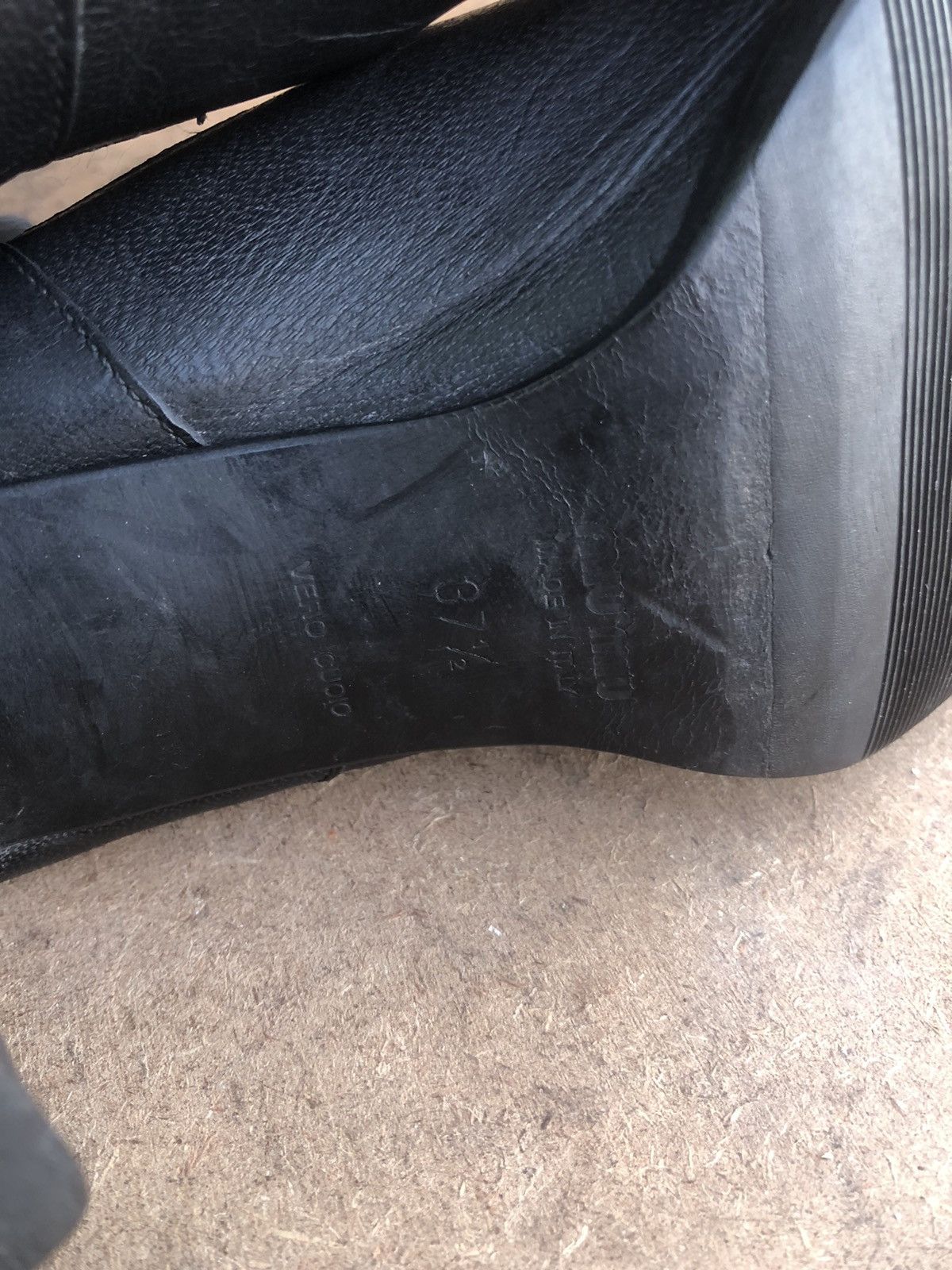 Miu Miu MIU MIU Black Calfskin Leather Women’s Boots Size 37.7 Size US 7.5 / IT 37.5 - 15 Thumbnail