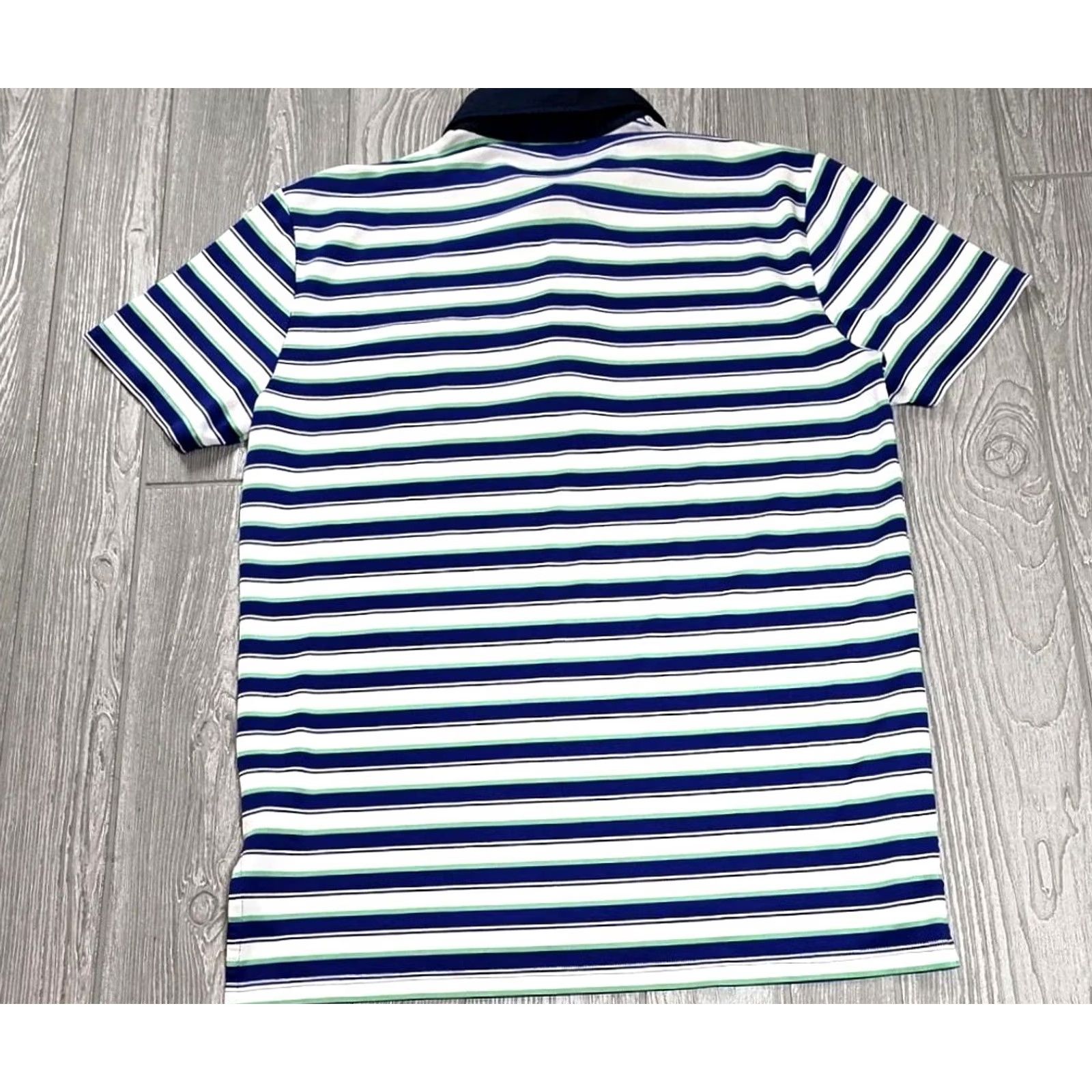 RLX Ralph Lauren RLX Polo Golf Shirt Men M Blue Green Short Sleeve Pique Polo Shirt Multicolor Victory Striped Logo 3 Tree 90s Theme Golf RLX Ralph Lauren Size US M / EU 48-50 / 2 - 7 Thumbnail