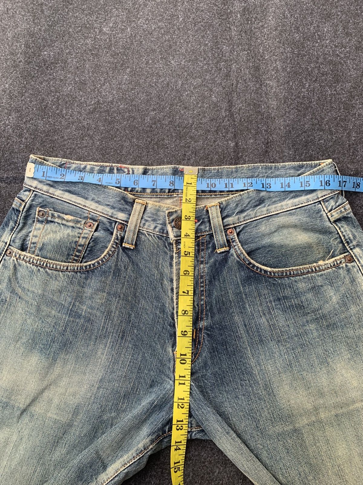 Edwin Vintage Edwin 504 red pair like neighborhood style Size US 33 - 7 Thumbnail
