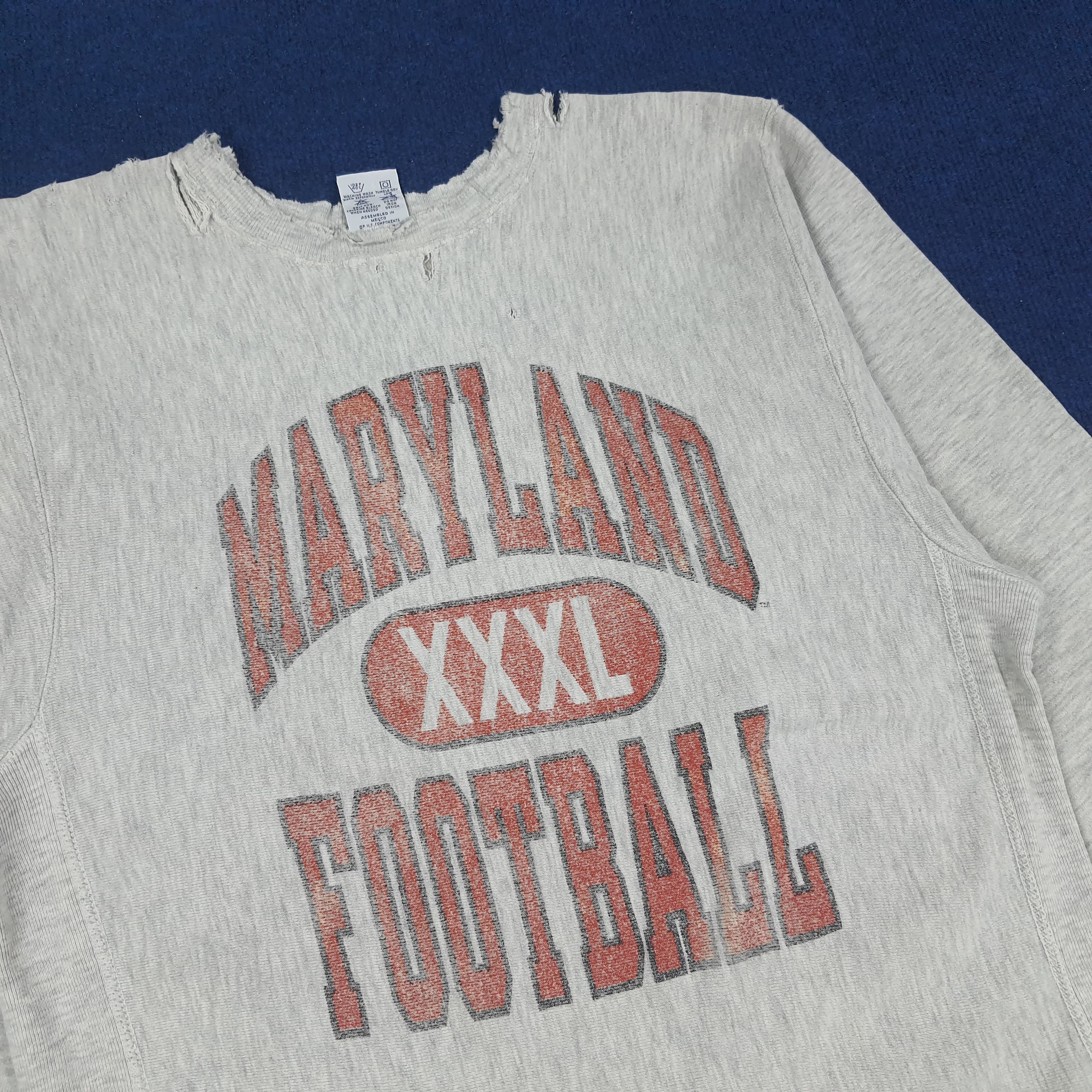 Champion × Vintage Vintage Champion Maryland Football Sports Sweatshirt C215N16 Size US S / EU 44-46 / 1 - 2 Thumbnail