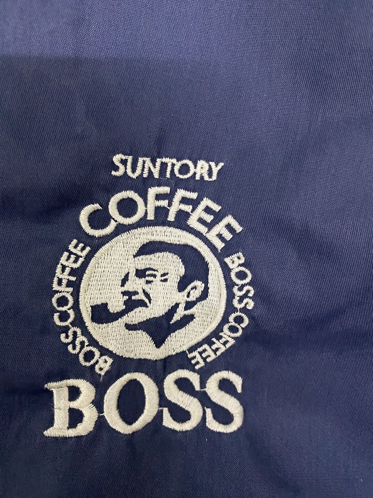Japanese Brand × Vintage Vintage suntory boss coffee NYLON varsity jacket Size US L / EU 52-54 / 3 - 5 Thumbnail
