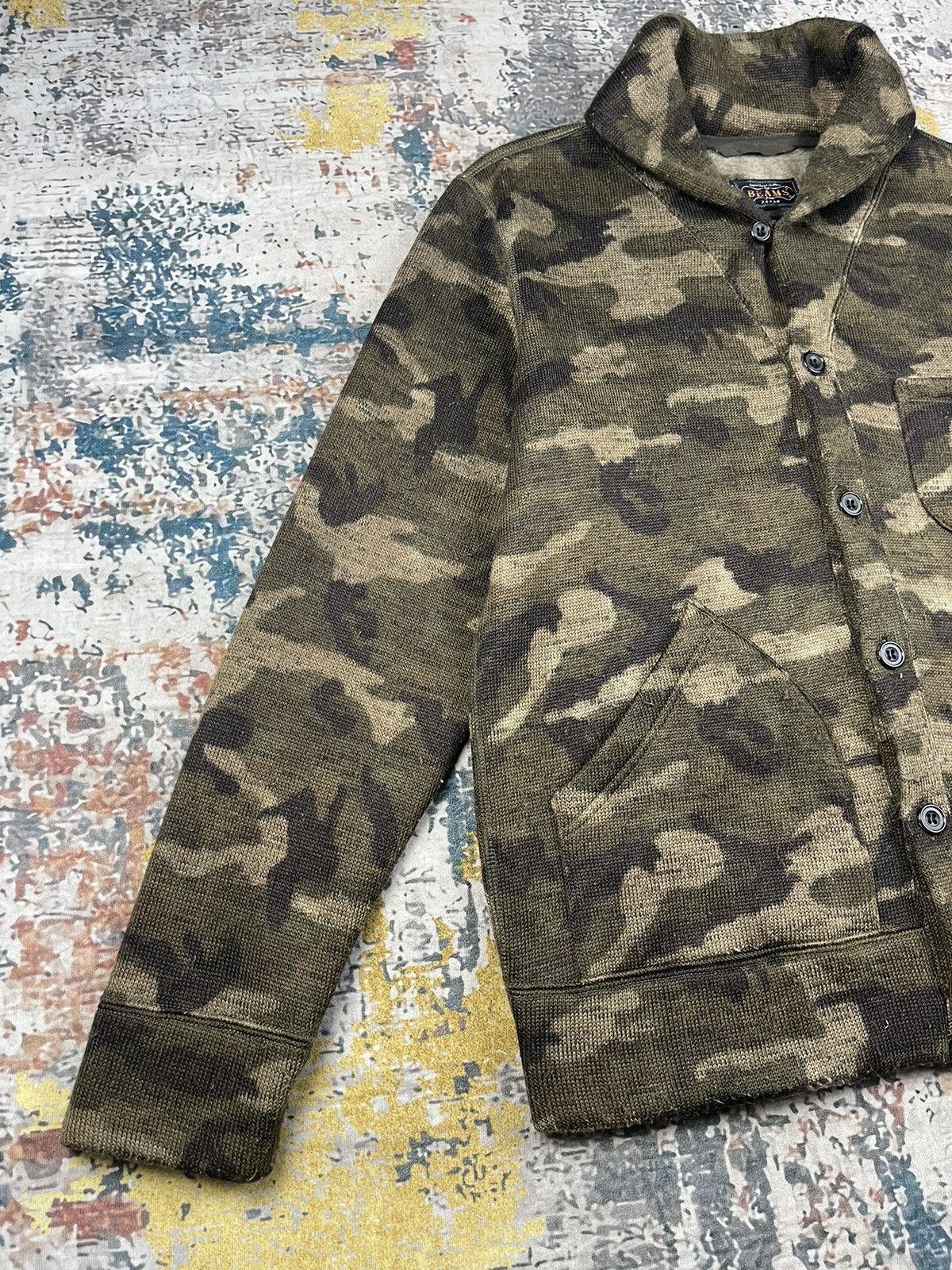 Beams Plus Beams Plus Camouflage Fleece Button Up Jackets Size US M / EU 48-50 / 2 - 4 Thumbnail
