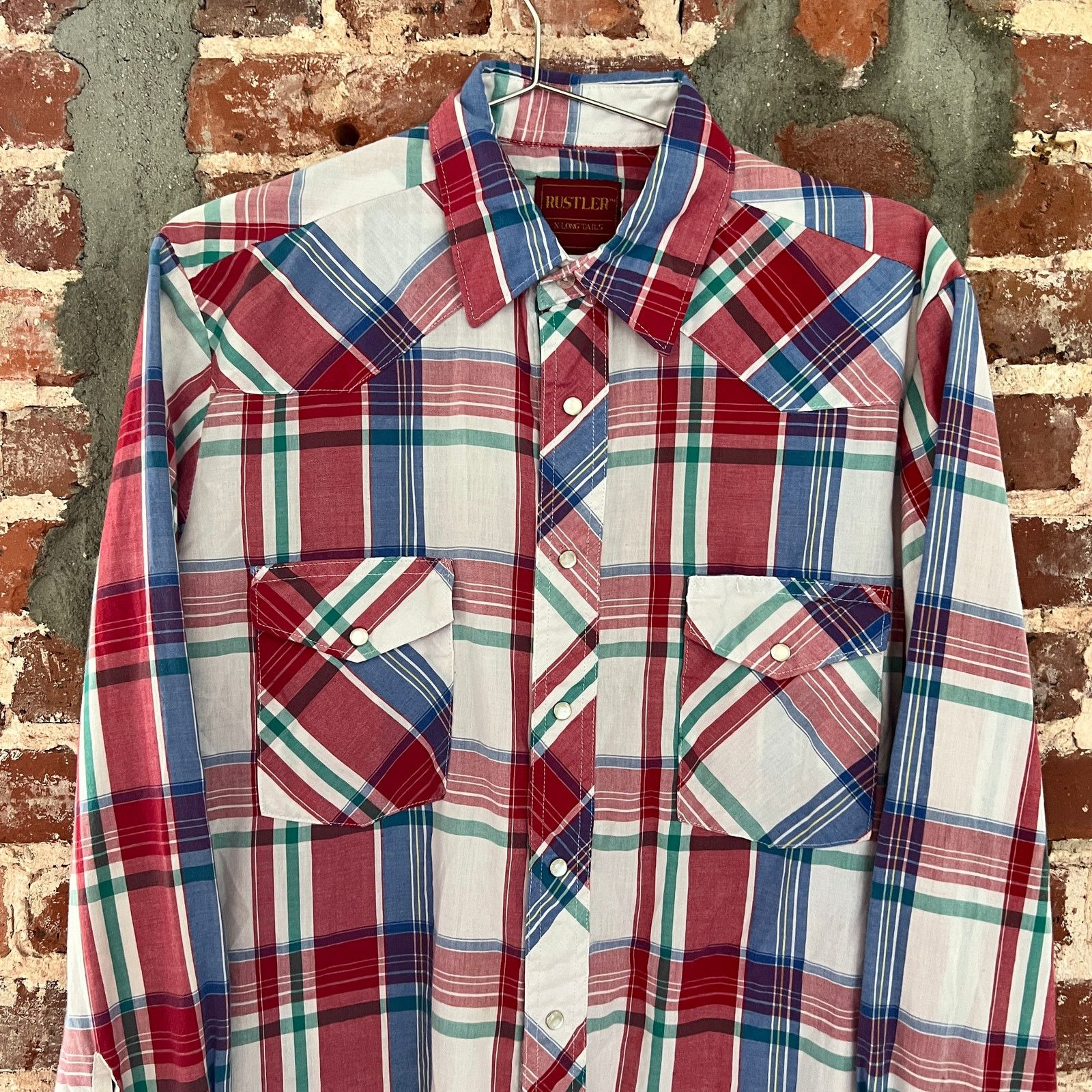 Rustler VTG Men's Rustler Pearl Snap Shirt L 22x29 Size US L / EU 52-54 / 3 - 5 Thumbnail
