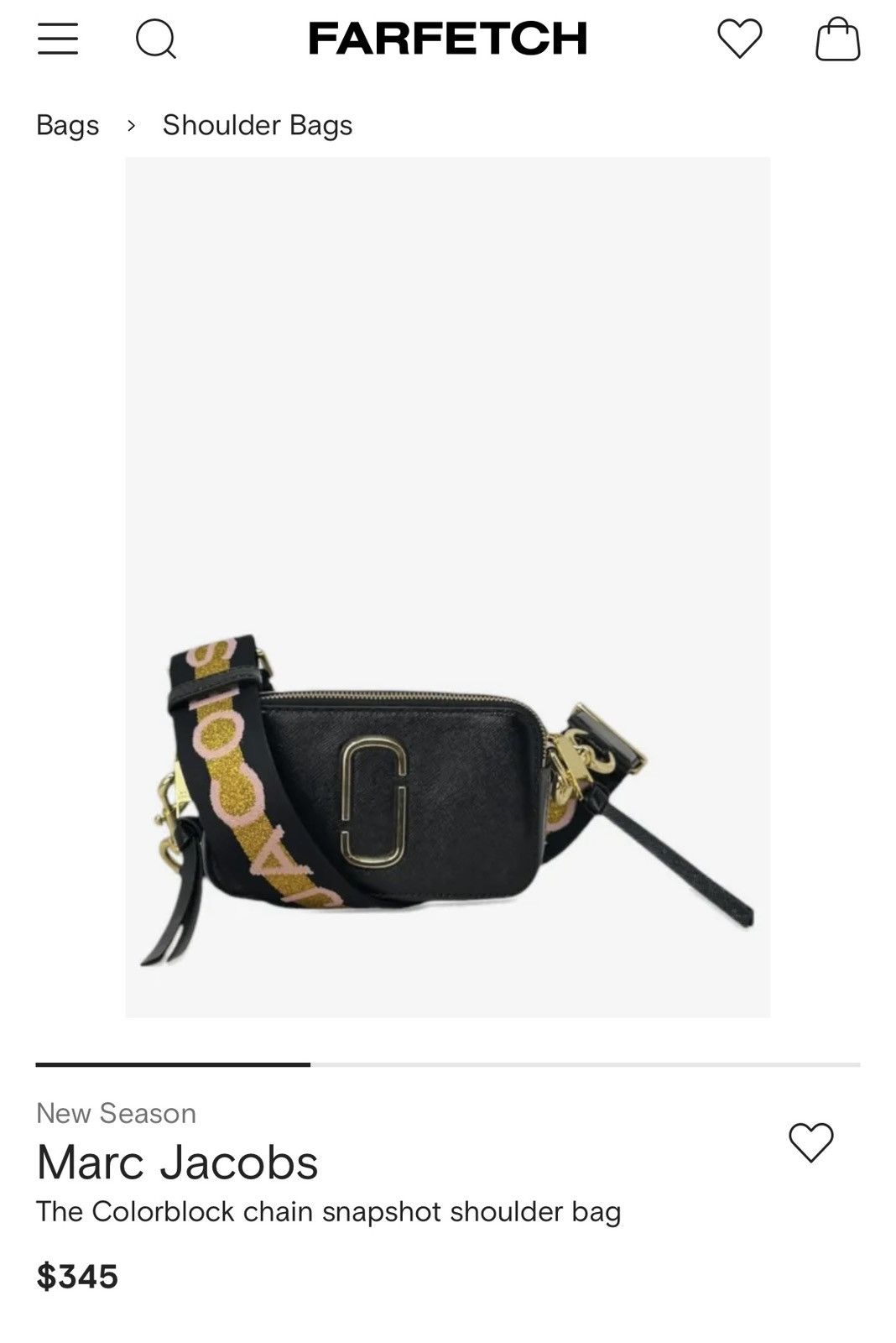Marc Jacobs Marc Jacobs Black Saffiano Leather Snapshot Camera Bag Size ONE SIZE - 15 Thumbnail