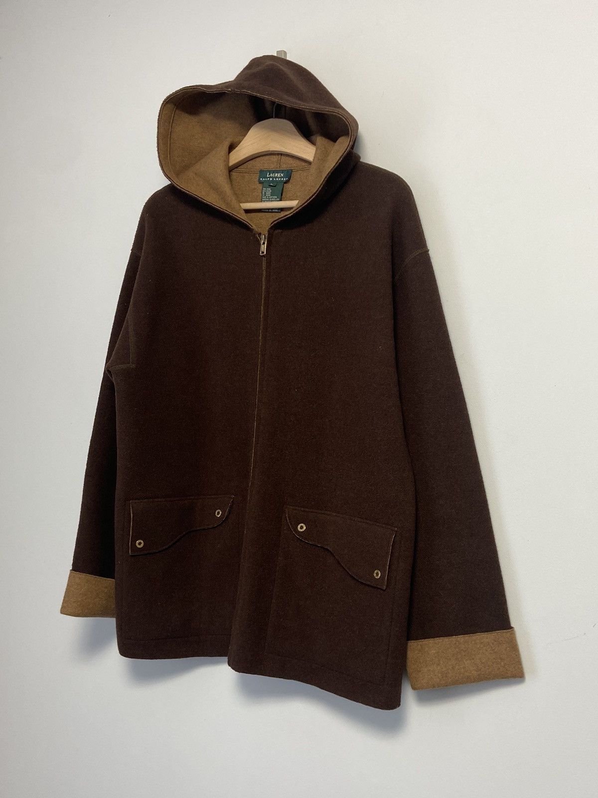 Ralph Lauren Ralph Lauren wool blend hooded zip front Size L / US 10 / IT 46 - 12 Thumbnail