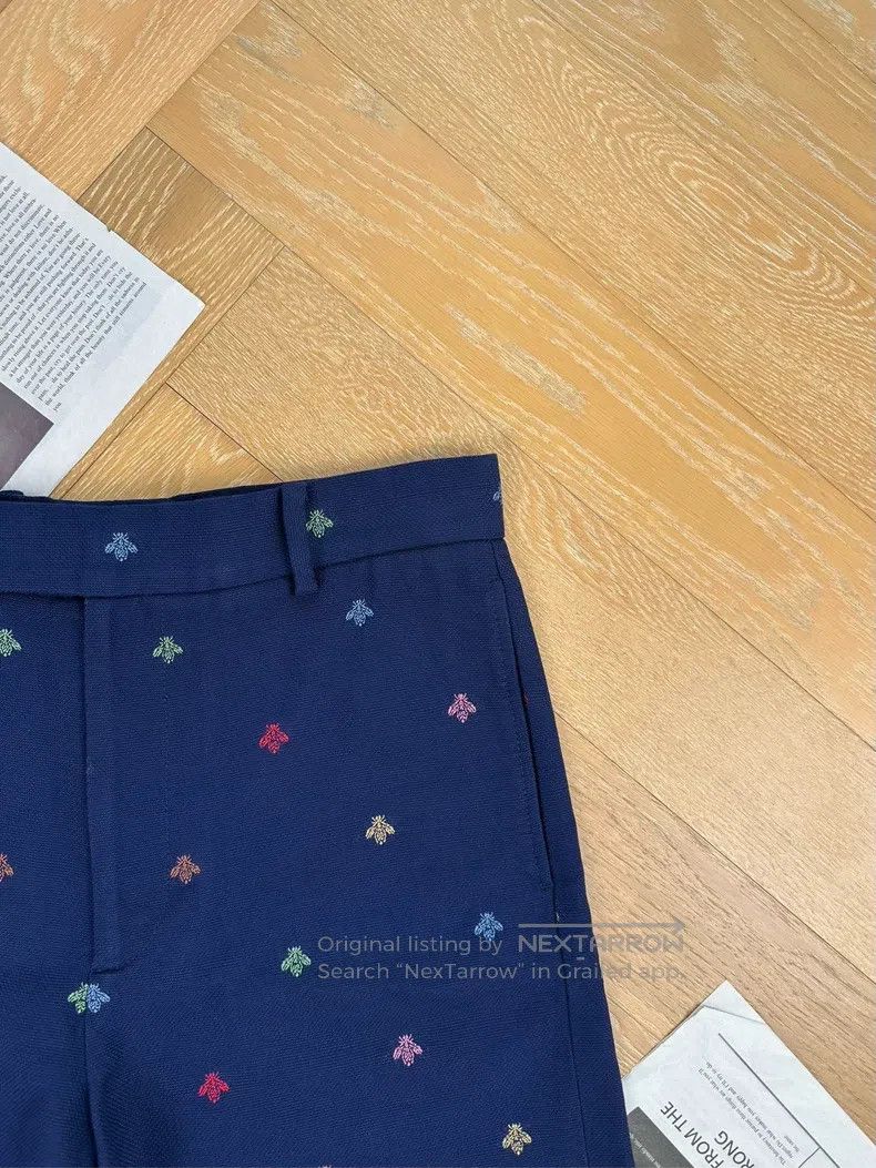 Gucci Gucci Summer colourful little bee embroidered men's breath Size US 28 / EU 44 - 5 Thumbnail