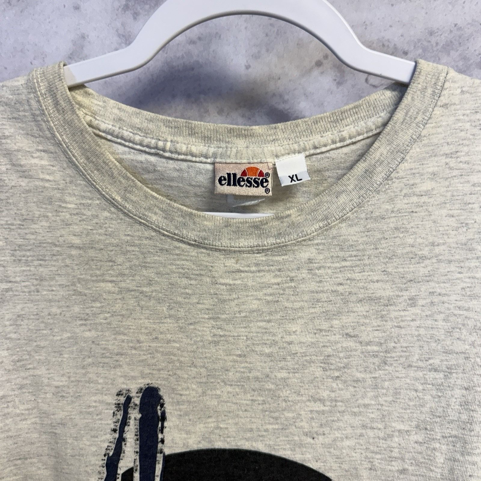 Ellesse Vintage Ellesse T Shirt Mens XL Heather Gray Y2K Size US XL / EU 56 / 4 - 4 Thumbnail