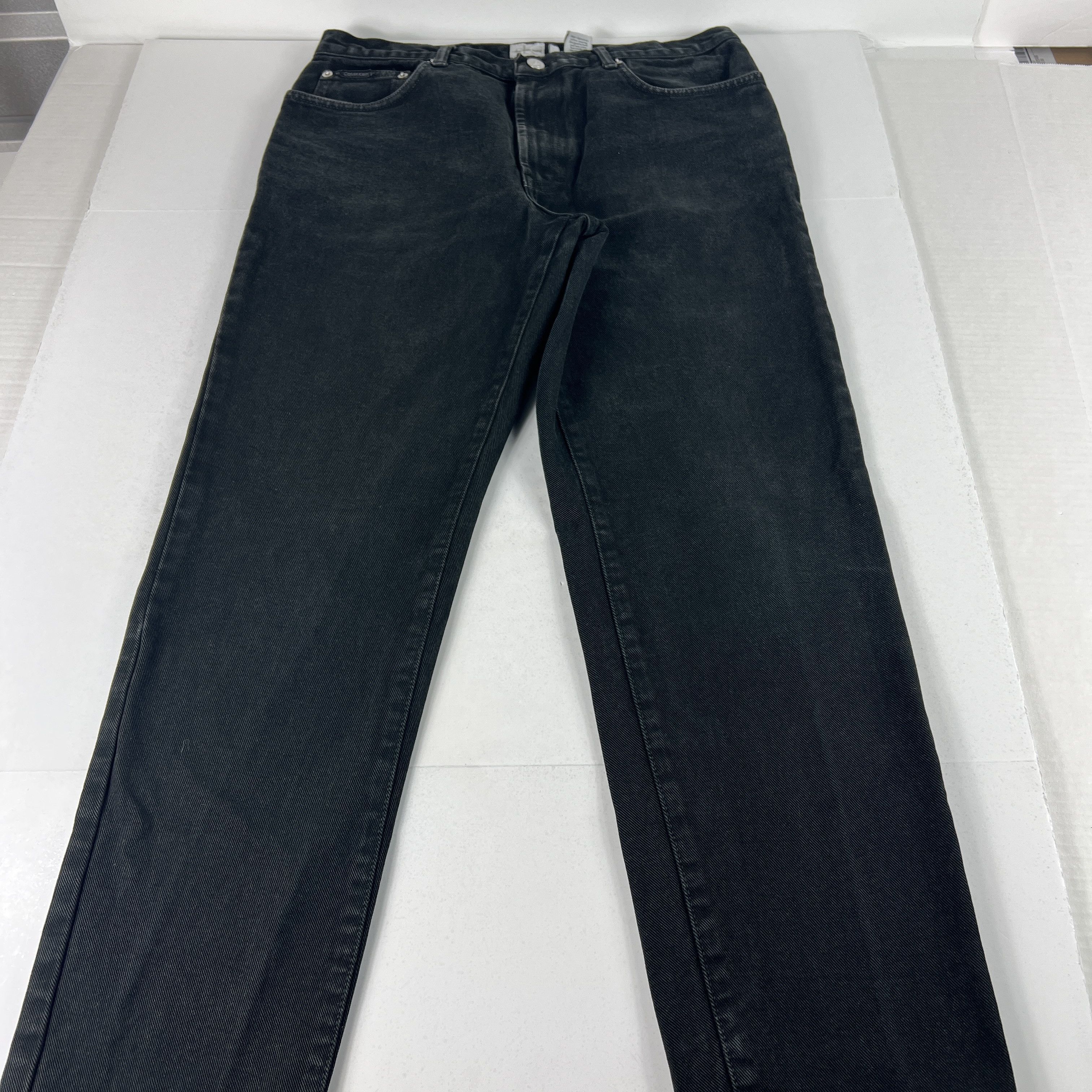 Calvin Klein × Vintage VTG CK Calvin Klein Jeans Straight Black Faded Cotton Denim Size US 32 / EU 48 - 1 Thumbnail