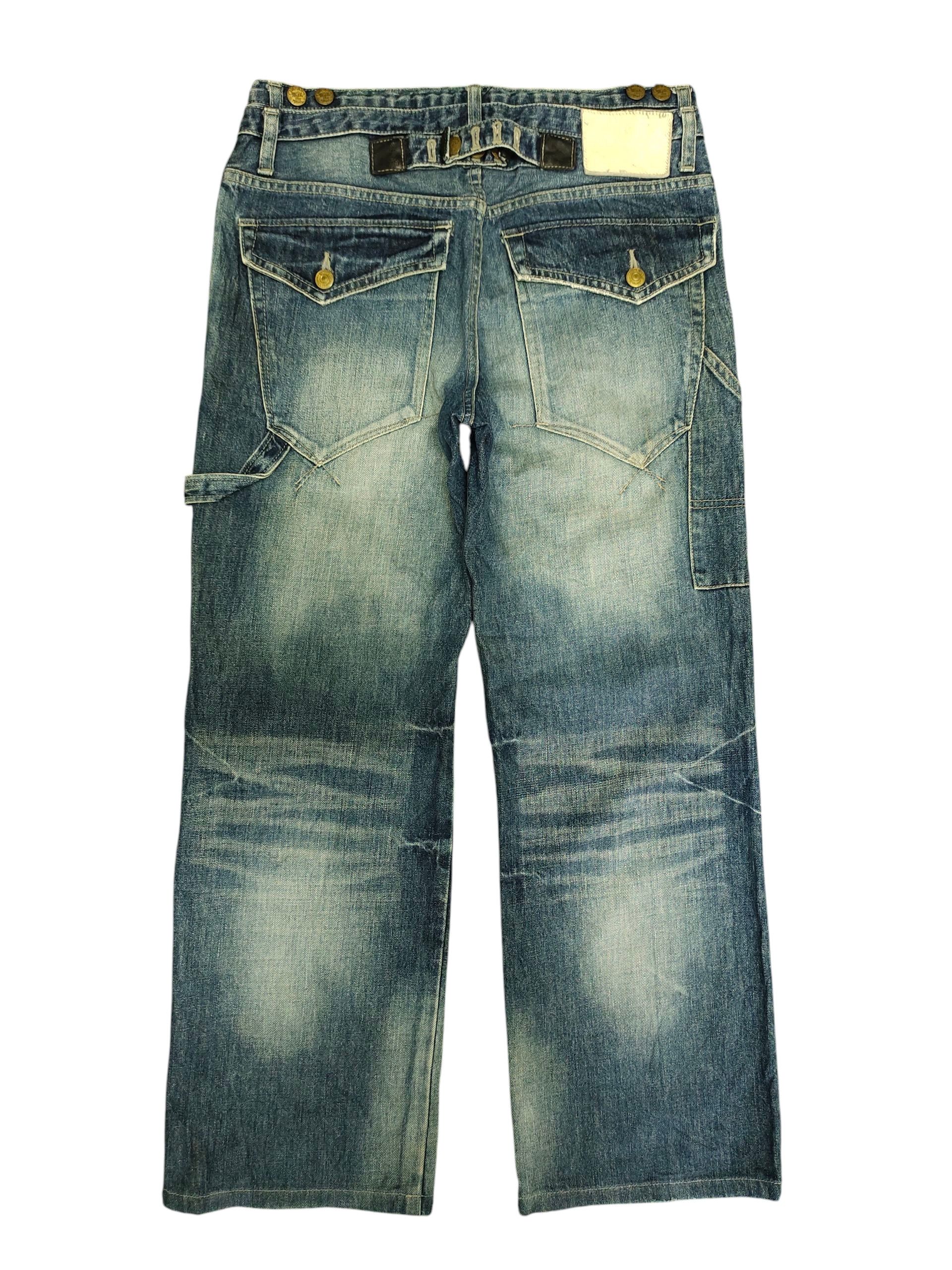 PPFM Ppfm Double Waist Button Back Carpenter Denim Jeans Size US 30 / EU 46 - 1 Thumbnail