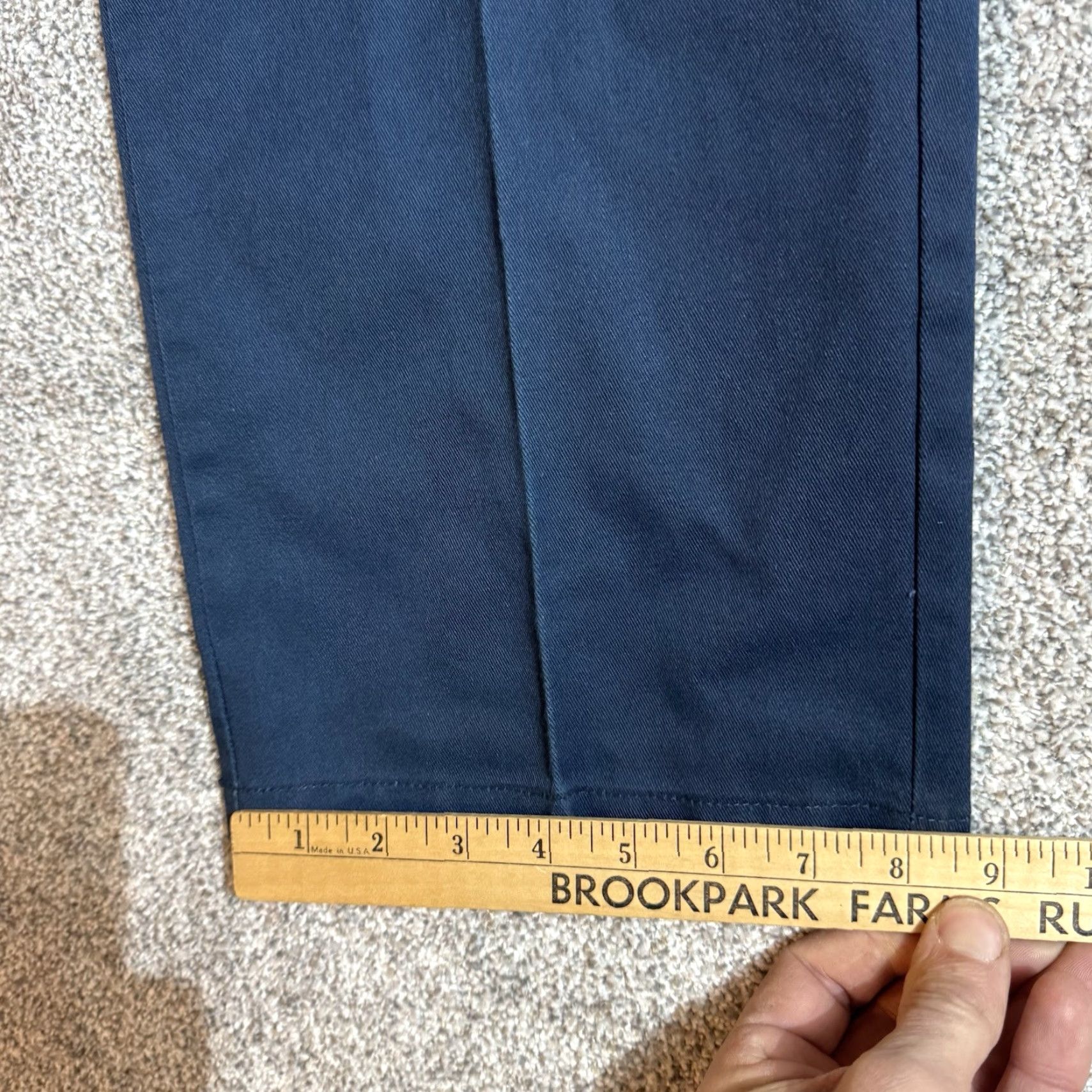 Dickies VINTAGE Dickies Pants Mens 42x30 Work Pants City USA Minimalist 90s Dress Pants Straight Blue Cotton Polyester Regular 65% Polyester 35% Cotton Mens Size US 42 / EU 58 - 2 Thumbnail