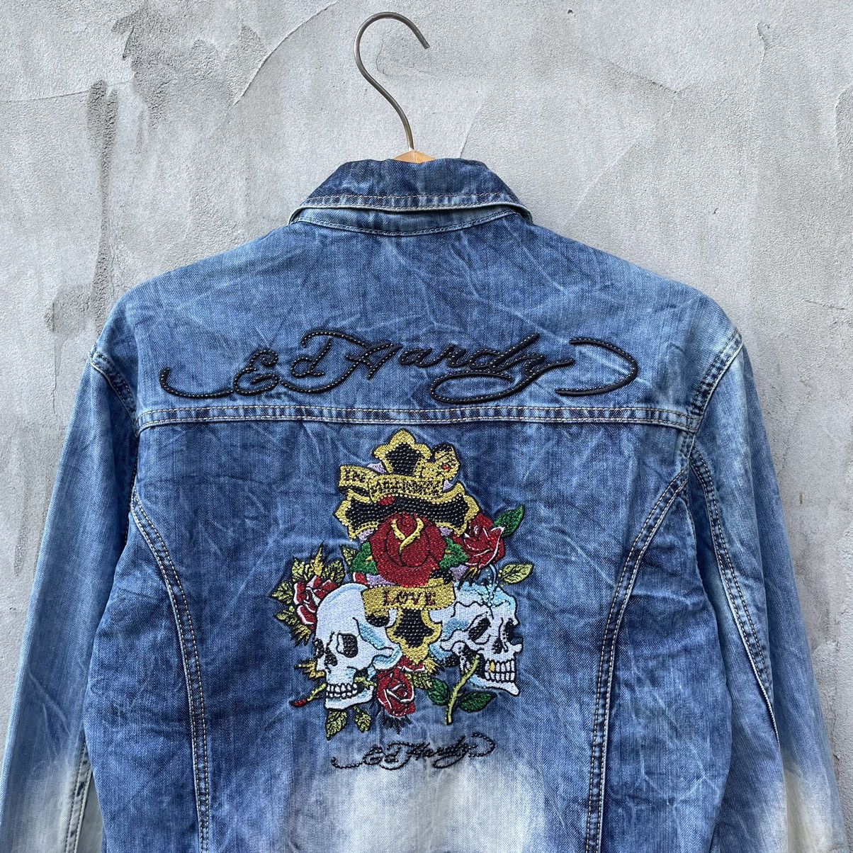 Christian Audigier × Ed Hardy Vintage Ed Hardy Denim Jacket Size M / US 6-8 / IT 42-44 - 3 Thumbnail