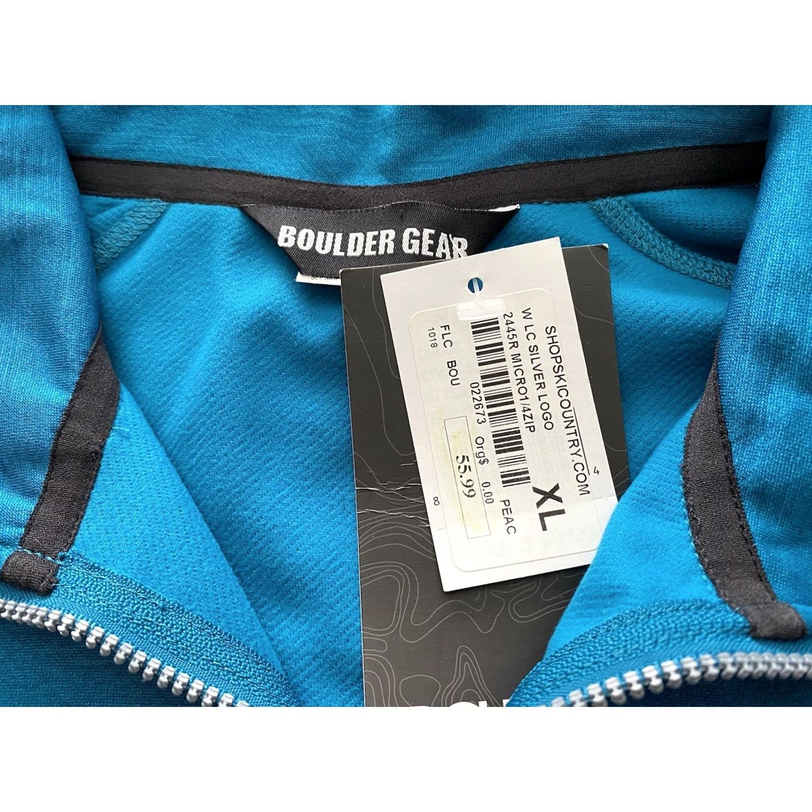 Vintage Aspen Ski Resort Women's XL 1/4 Zip Blue Windbreaker Skiing Snowboarding NWT Size XL / US 12-14 / IT 48-50 - 7 Thumbnail