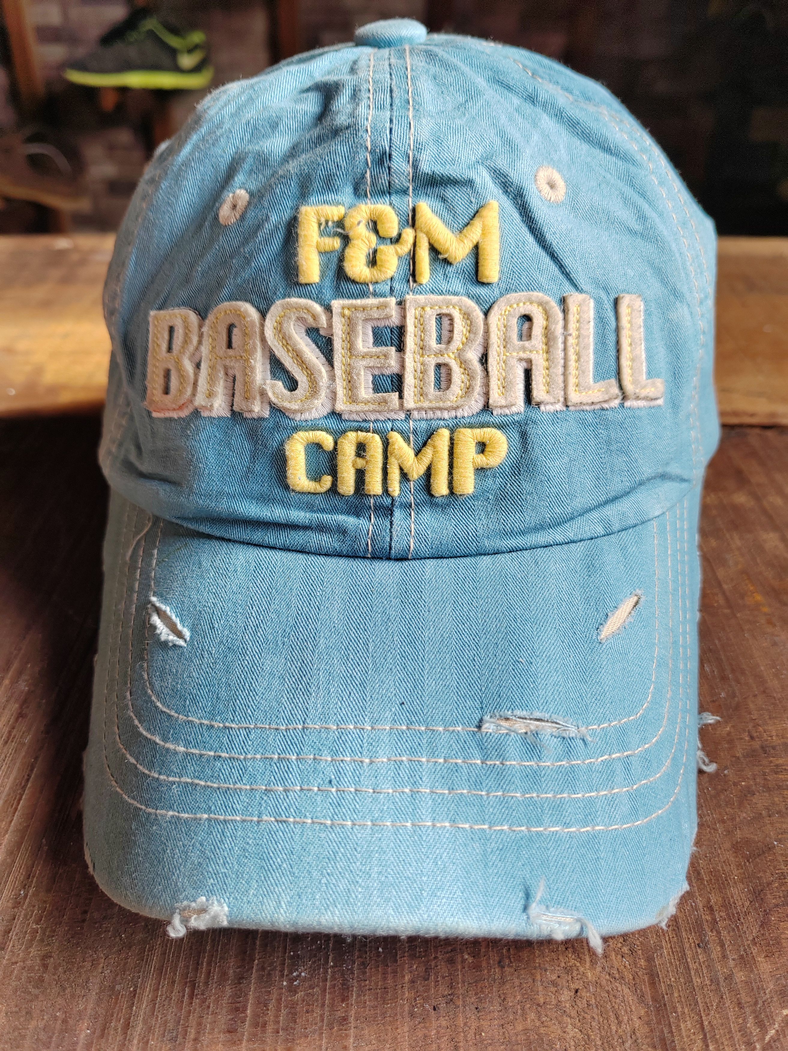 Vintage Vintage F&M Baseball Camp Distressed Cap Hat Size ONE SIZE - 2 Thumbnail