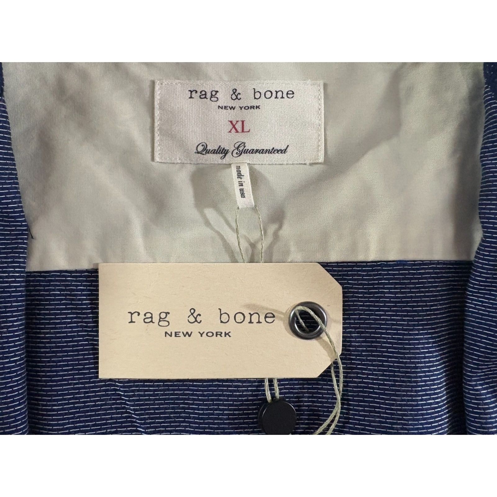 Rag & Bone RAG & BONE beach Shirt size XL color Indigo NWT made in USA Size US XL / EU 56 / 4 - 2 Thumbnail