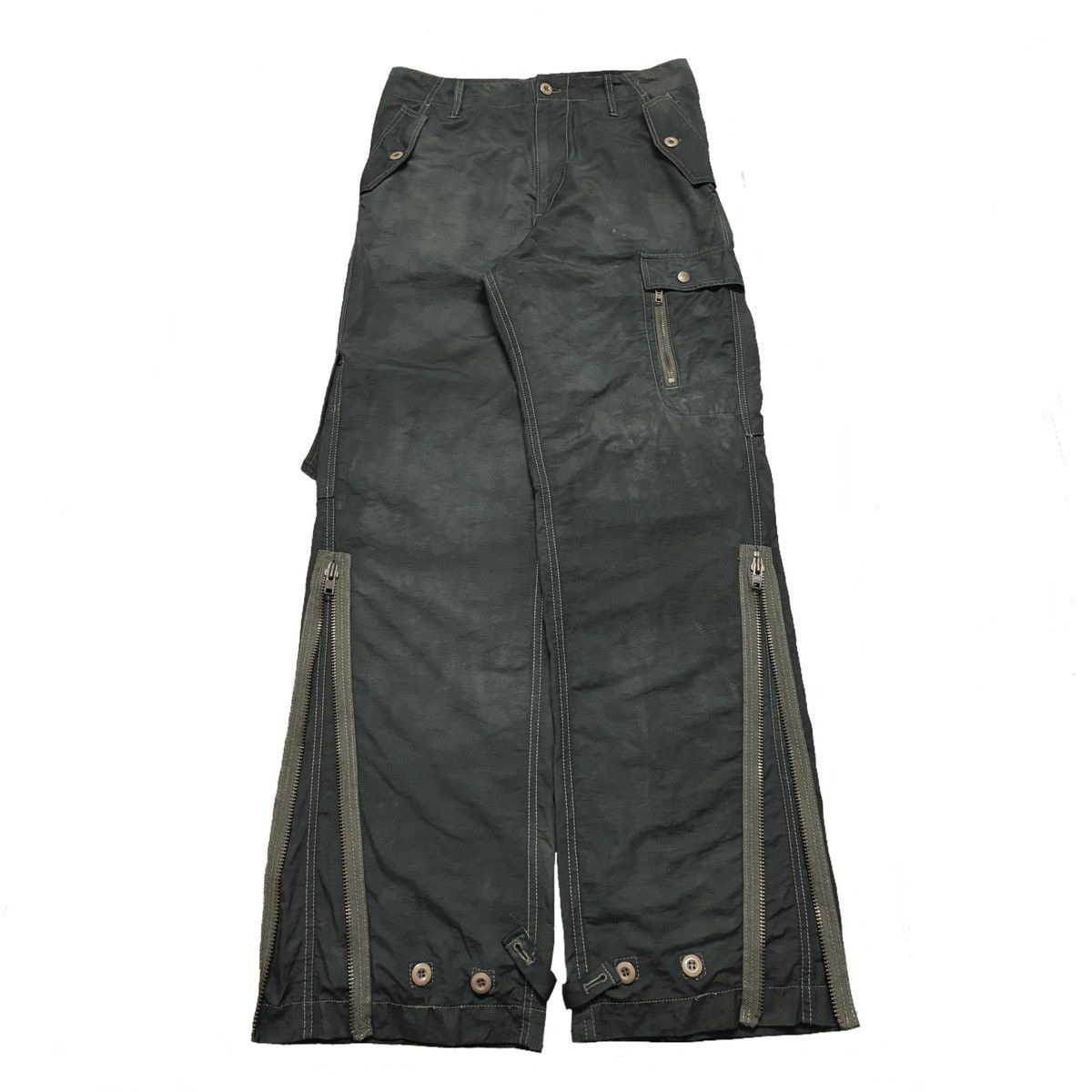 GOA 00s G.O.A Multi Pockets Flare Cargo Pants Size US 33 - 1 Thumbnail