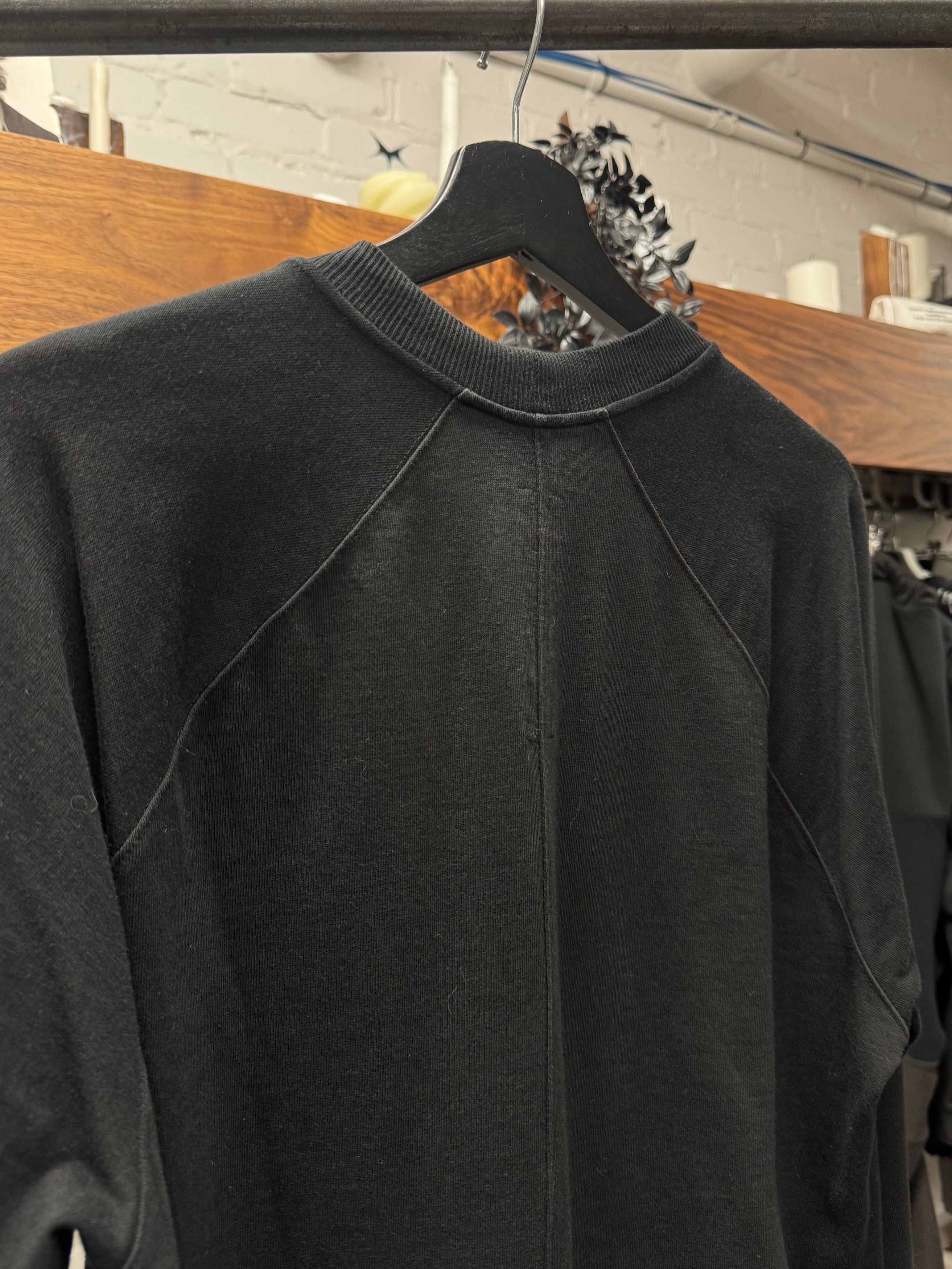 Rick Owens AW2016 Rick Owens ‘Mastadon’ Black Oversized Cotton Sweatshirt Size US S / EU 44-46 / 1 - 4 Thumbnail