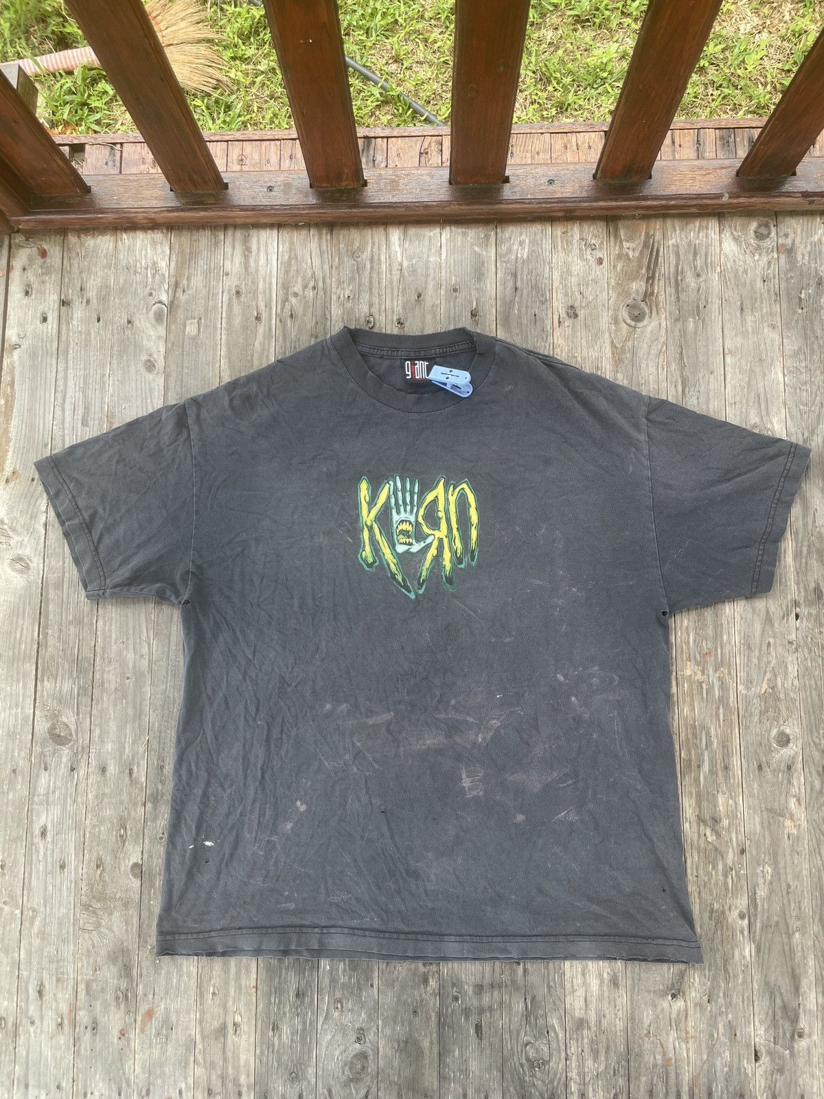 Band Tees Vintage 00’ Band Korn Nu Metal Giant Tag Size US XL / EU 56 / 4 - 3 Thumbnail