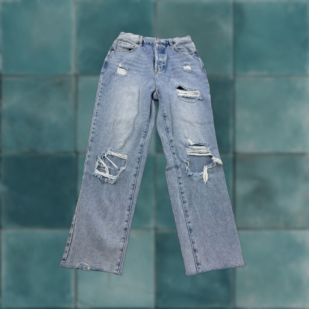 Pacsun VINTAGE PacSun Jeans 26 Blue Distressed High Rise Straight Womens Jeans 26 Blue Distressed High Rise Straight Size 26" / US 2 / IT 38 - 1 Thumbnail