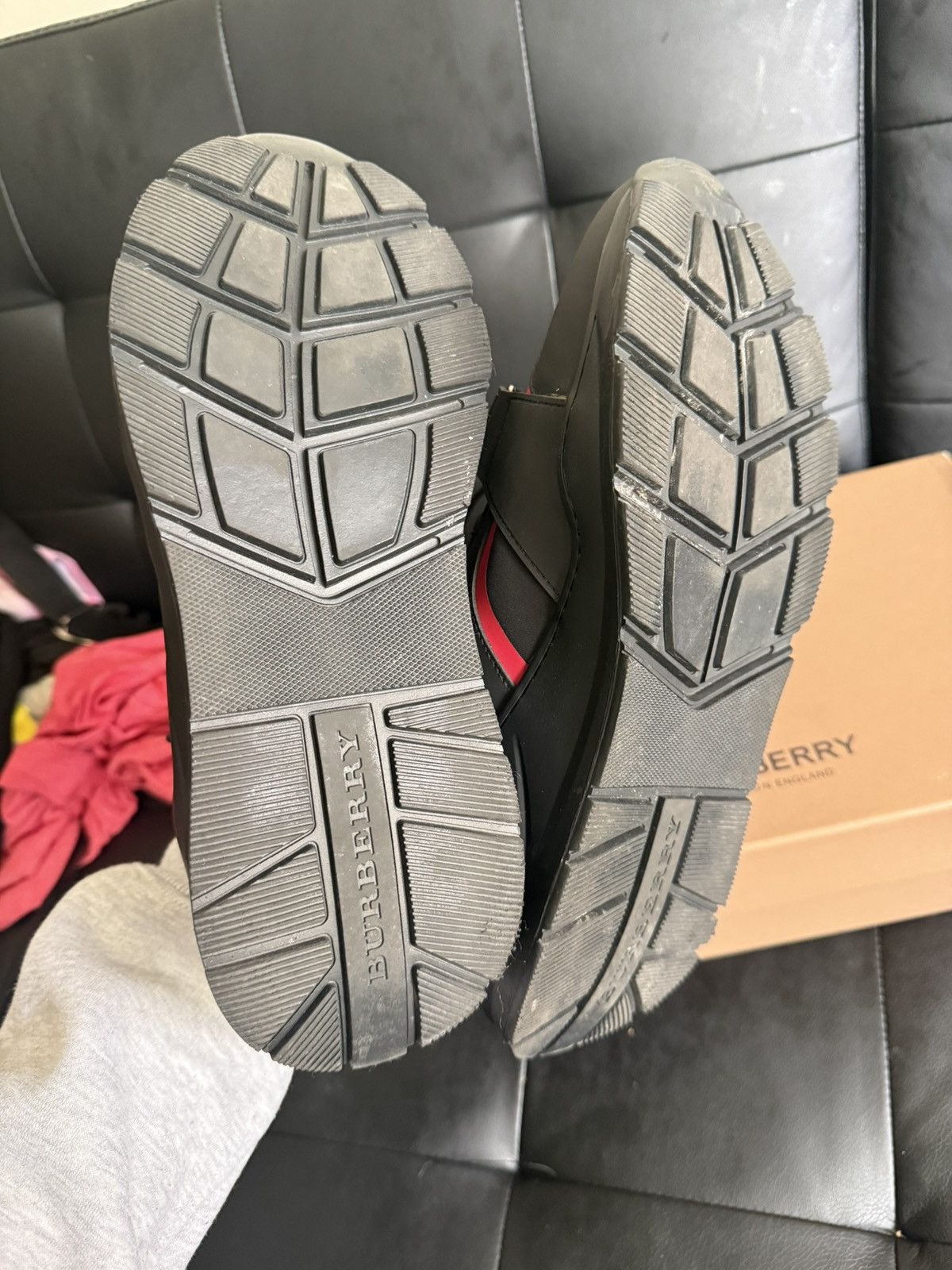 Burberry Burberry check suede leather Size US 9 / EU 42 - 3 Thumbnail