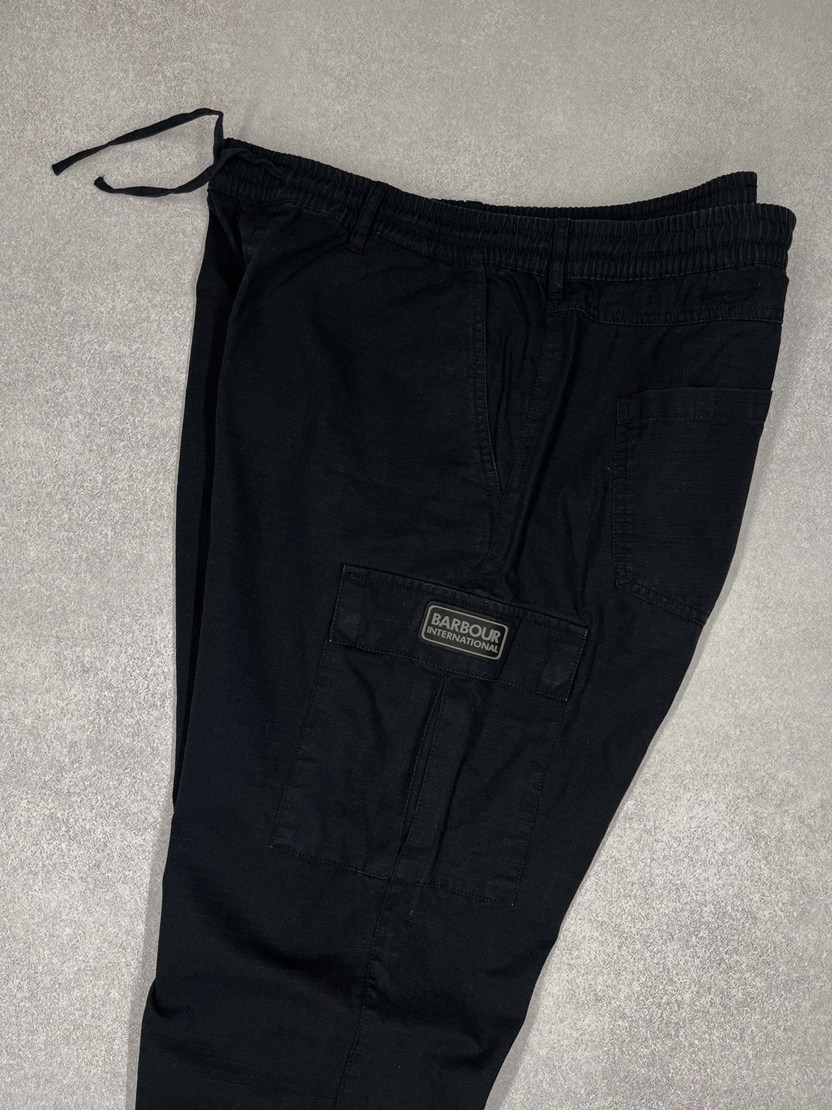 Barbour Mens Barbour International Cargo Pants Black Garment Dye Size US 36 / EU 52 - 5 Thumbnail